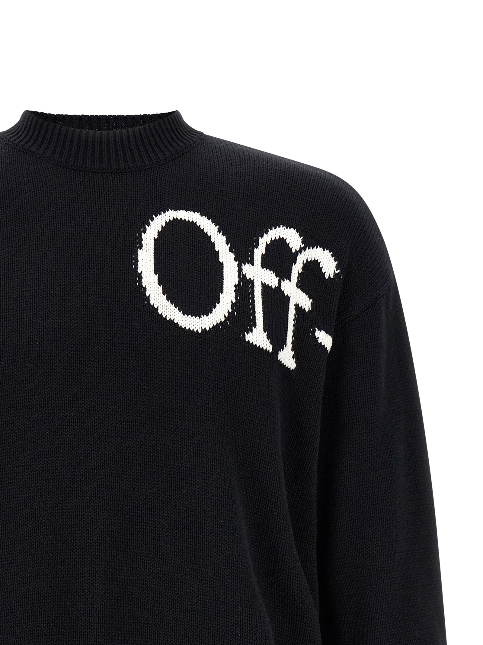 Off-White Bicolor Cotton Cardigan