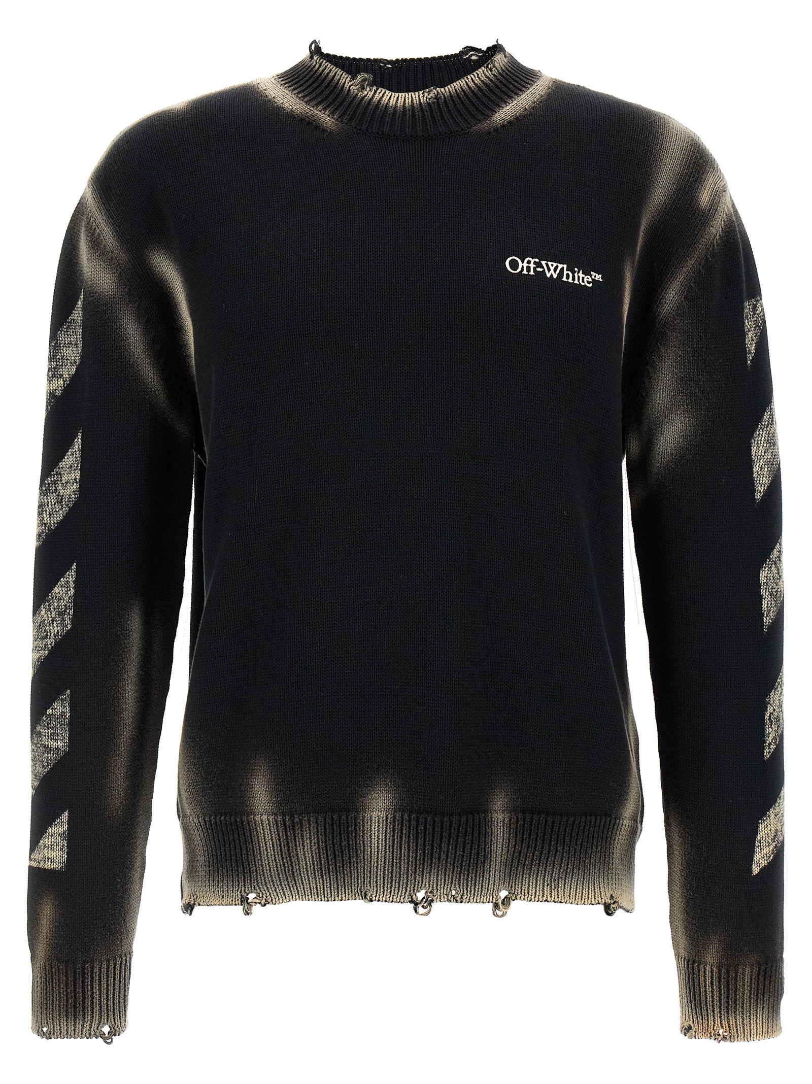Off-White Black Cotton Cardigan