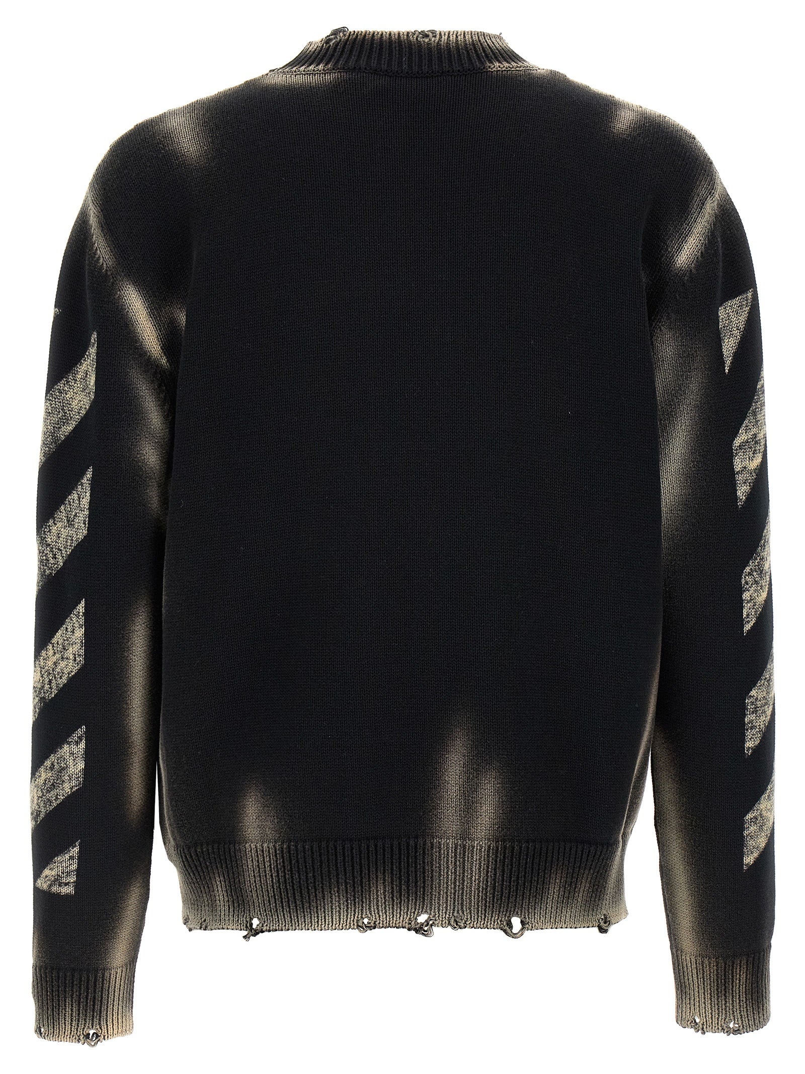 Off-White Black Cotton Cardigan