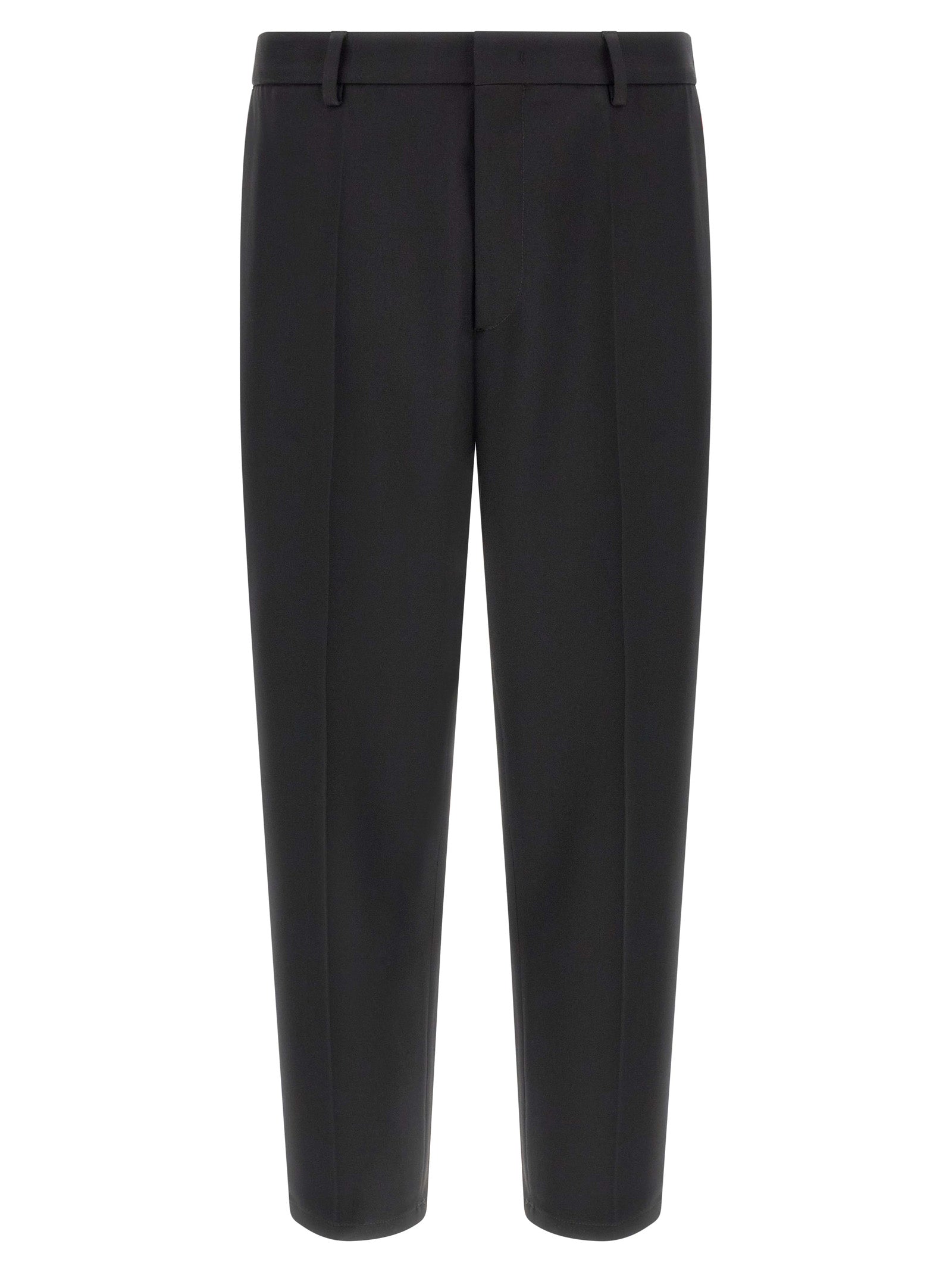 Experience the allure of Jil Sander's Black Polyester Dress Pants, where Italian craftsmanship meets avant-garde design, perfect for the discerning connoisseur.