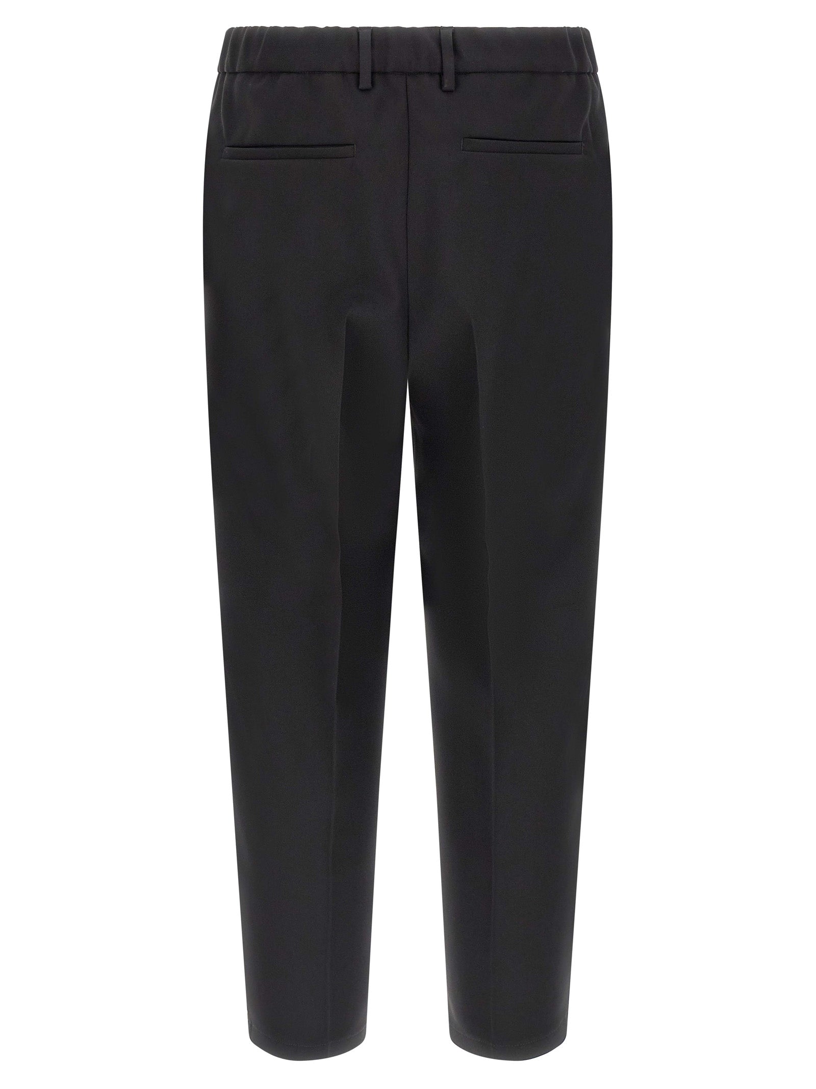 Experience the allure of Jil Sander's Black Polyester Dress Pants, where Italian craftsmanship meets contemporary elegance, perfect for the discerning individual.