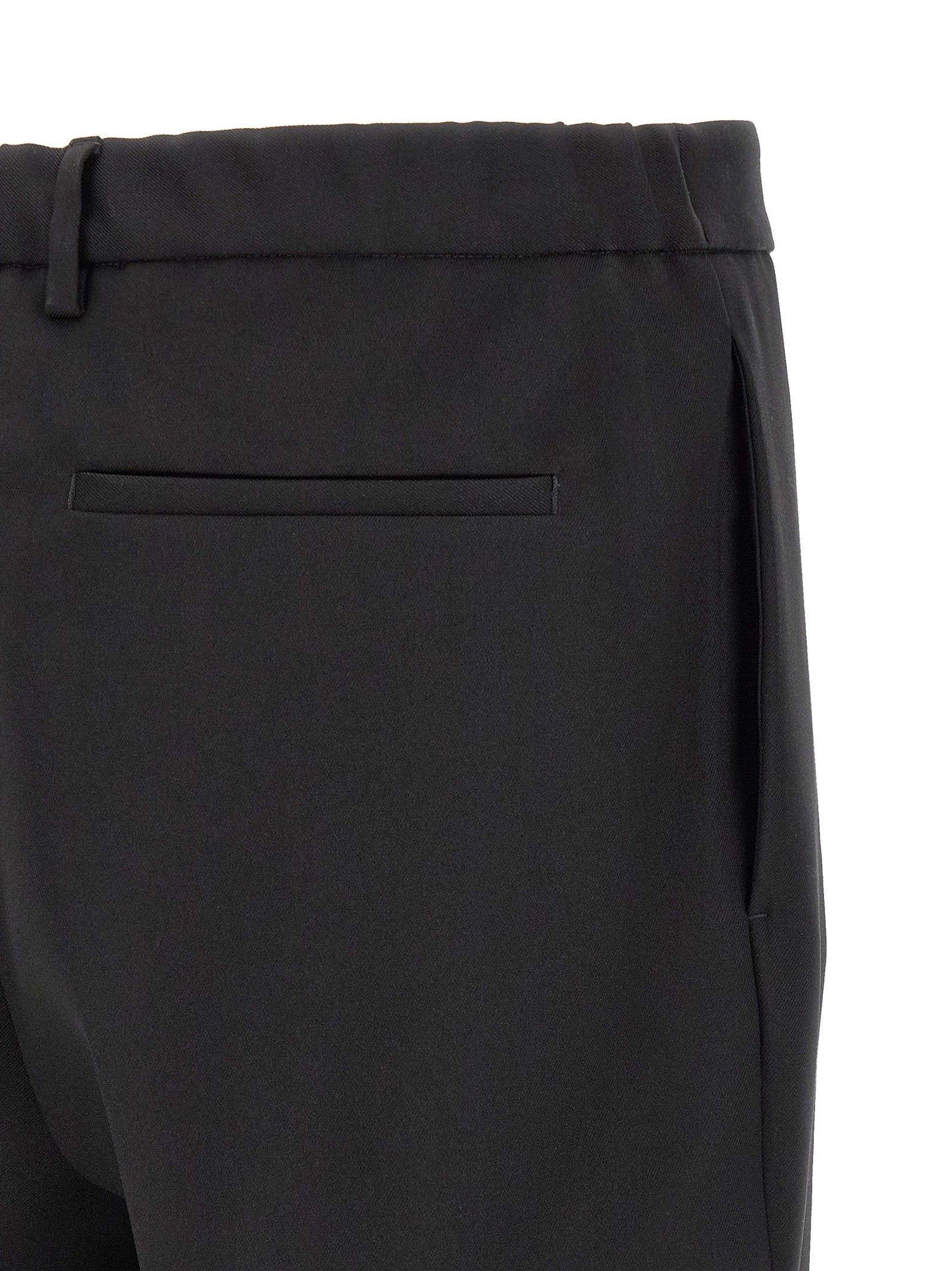 Experience the allure of Jil Sander's Black Polyester Dress Pants, where Italian craftsmanship meets contemporary elegance, perfect for the discerning individual.