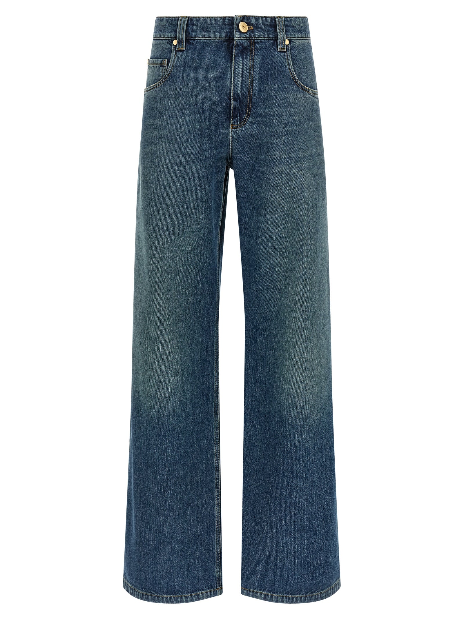 Brunello Cucinelli Blue Cotton Jeans, Artisanal Luxury Denim