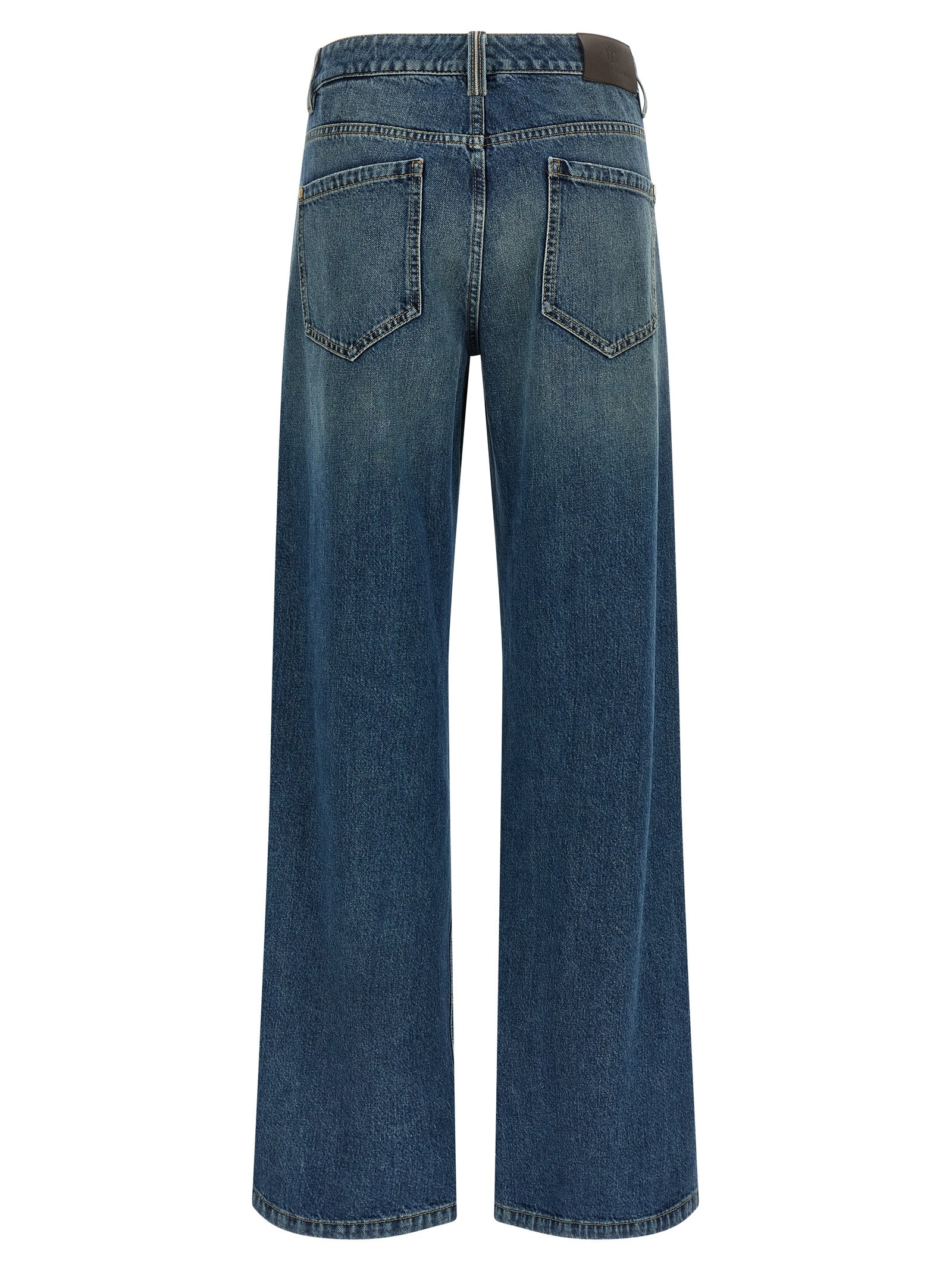 Brunello Cucinelli Blue Cotton Jeans, Artisanal Luxury Denim
