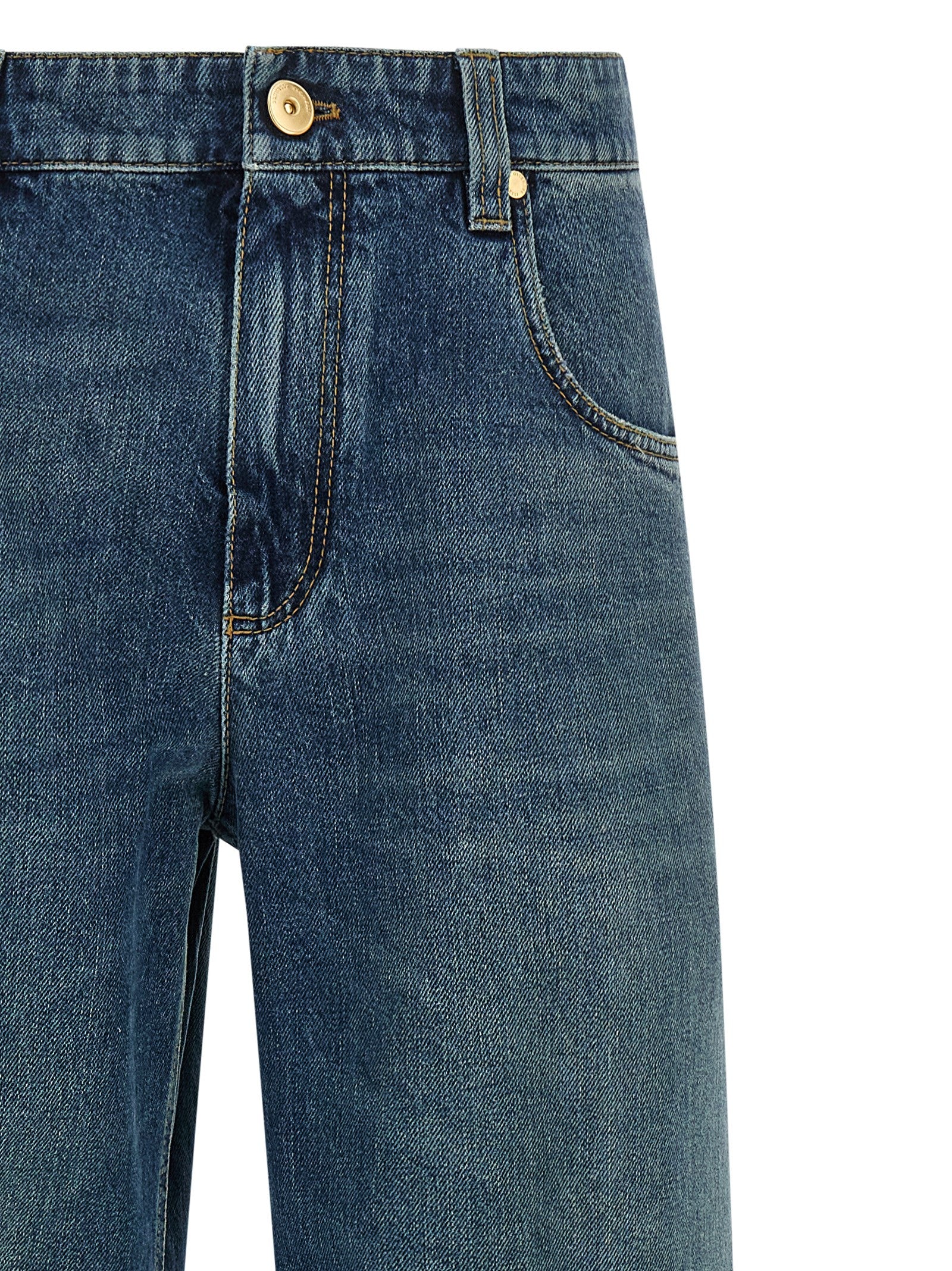 Brunello Cucinelli Blue Cotton Jeans, Artisanal Luxury Denim