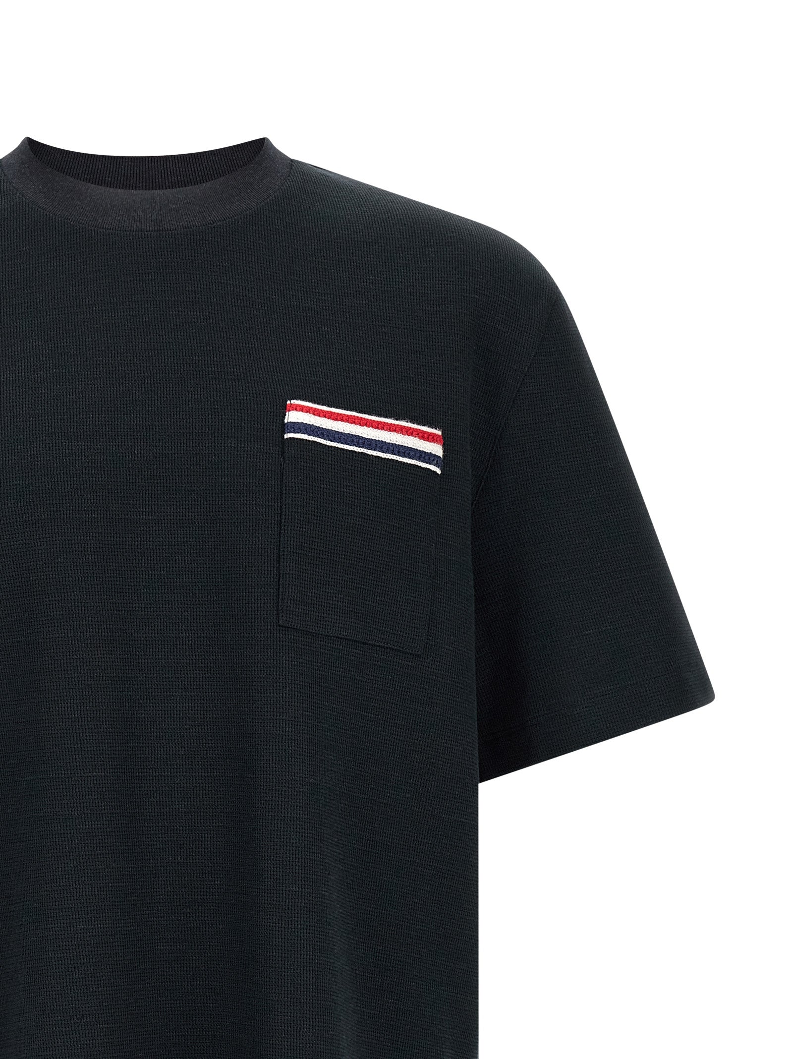 Thom Browne Blue Cotton T-Shirt