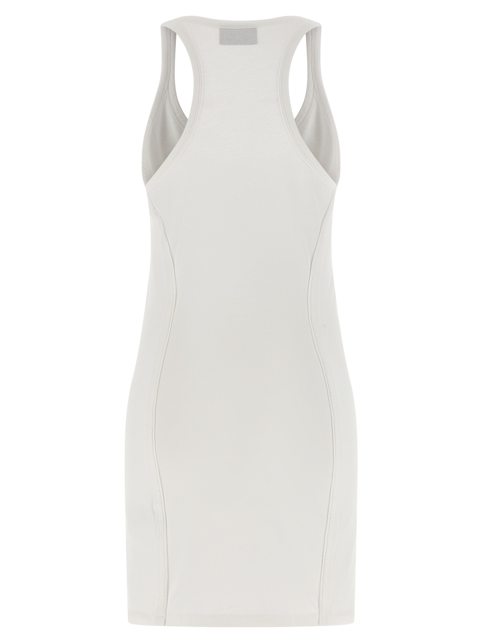 Dsquared² White Cotton Short Dress - Designer Luxury Couture