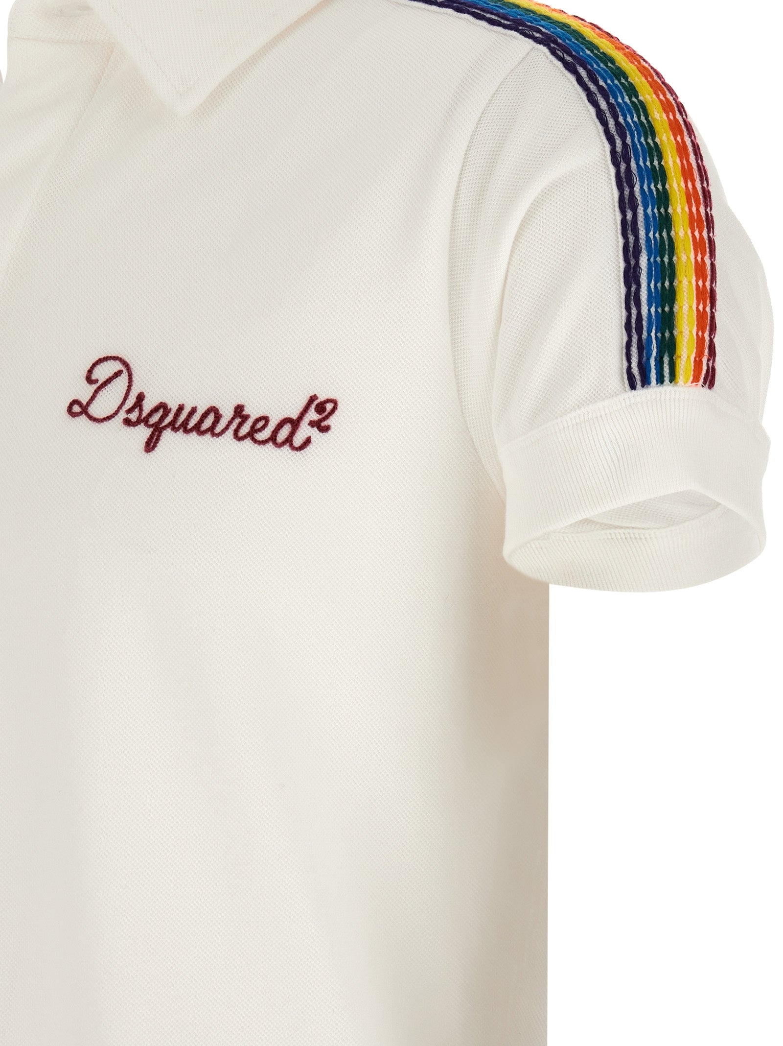 Dsquared² White Cotton Polo Shirt – Designer Luxury Couture