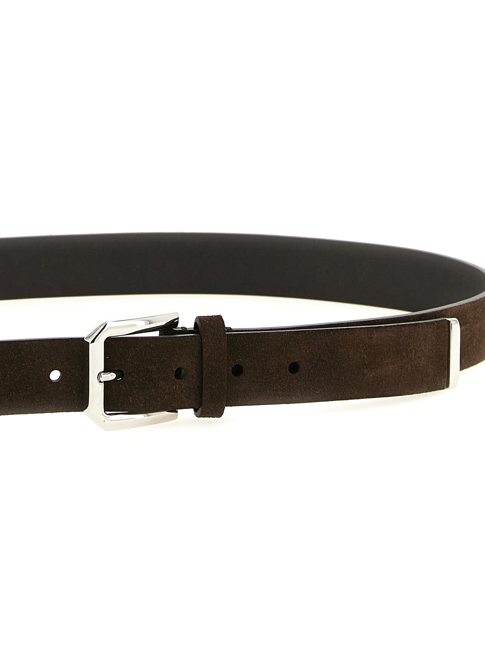 Brunello Cucinelli Brown Bull Skin Regular Belt | Artisanal Luxury