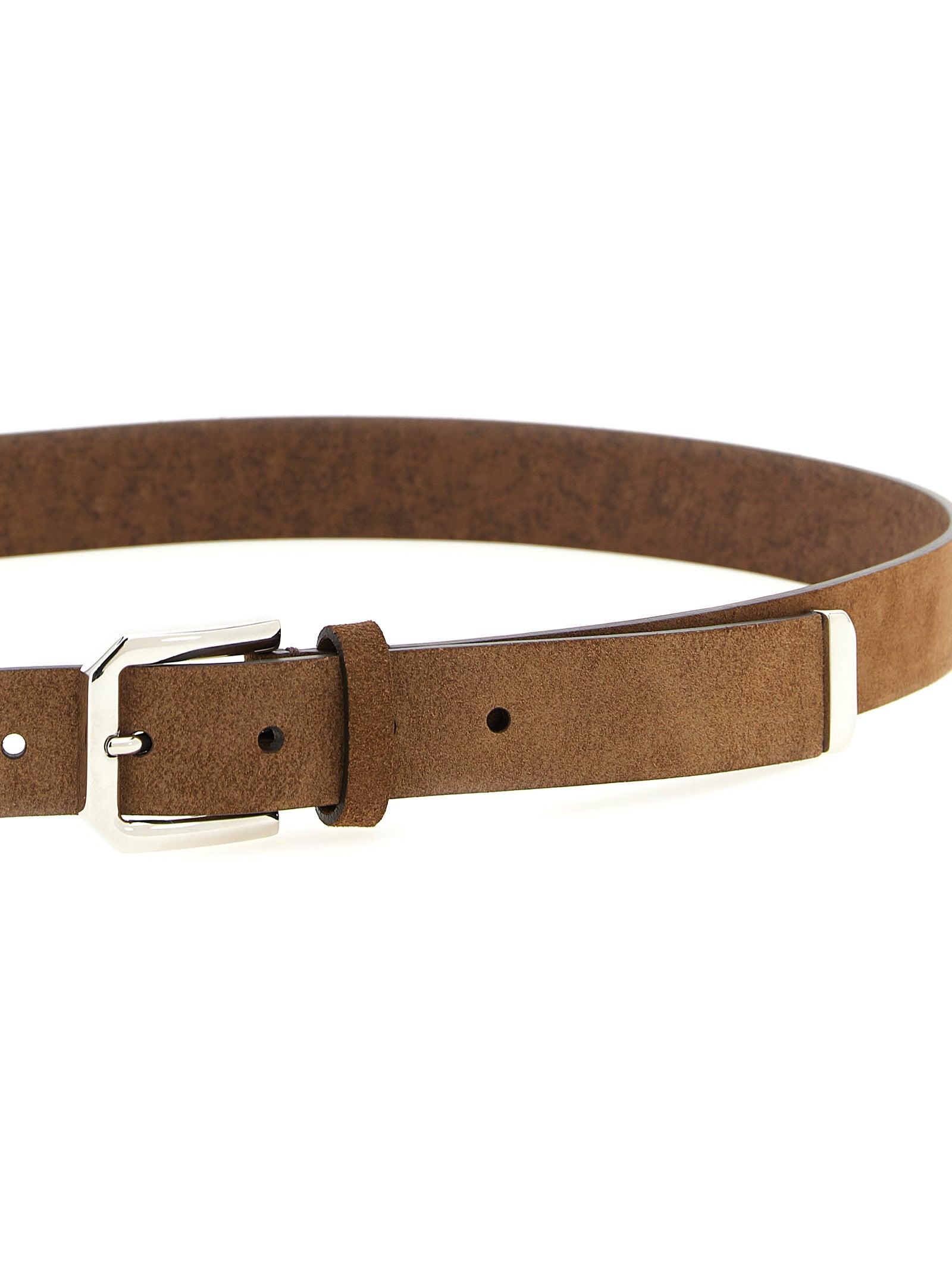 Brunello Cucinelli Brown Bull Skin Regular Belt - Artisanal Luxury