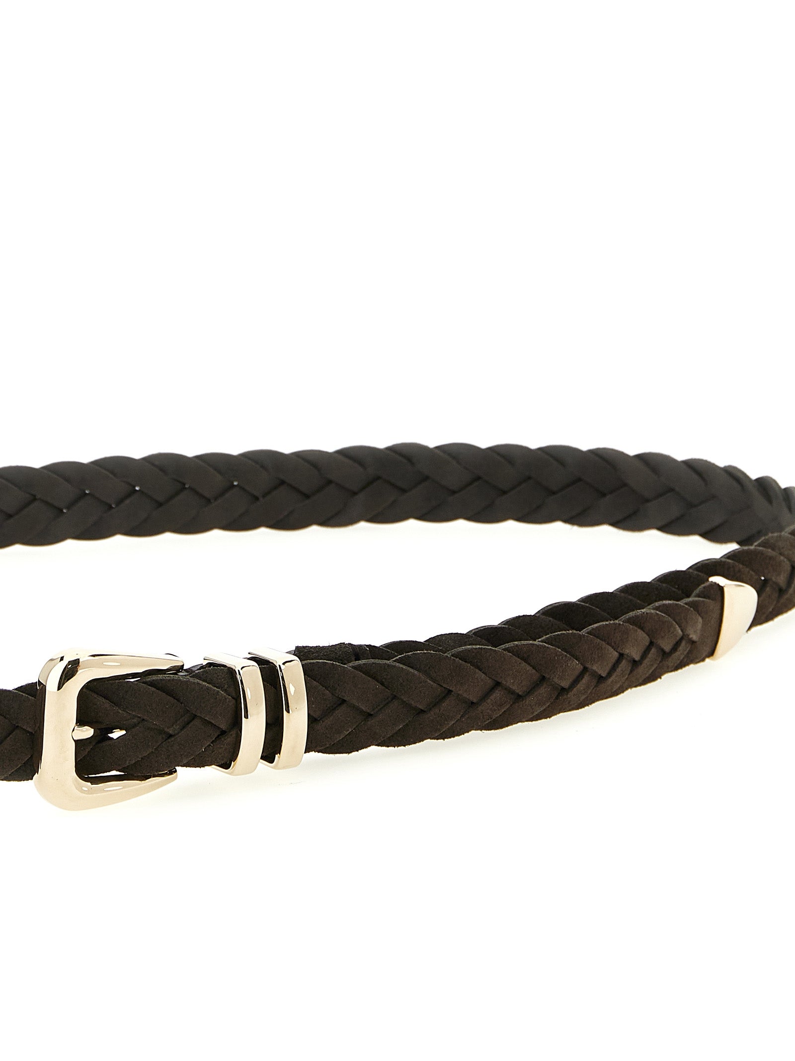 Brunello Cucinelli Brown Bull Skin Belt - Artisanal Luxury Accessory