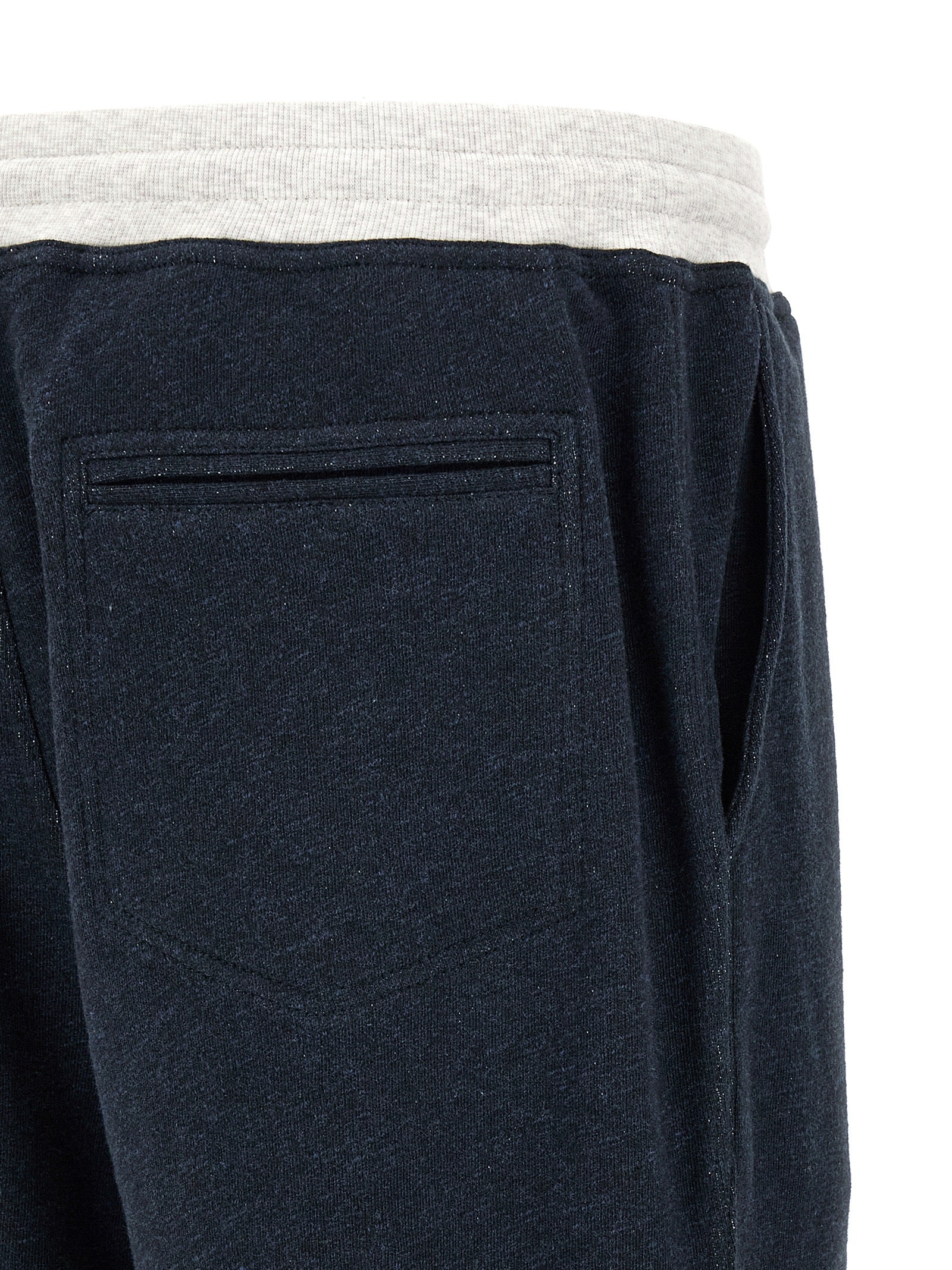 Brunello Cucinelli Blue Cotton Joggers - Artisanal Luxury Wear