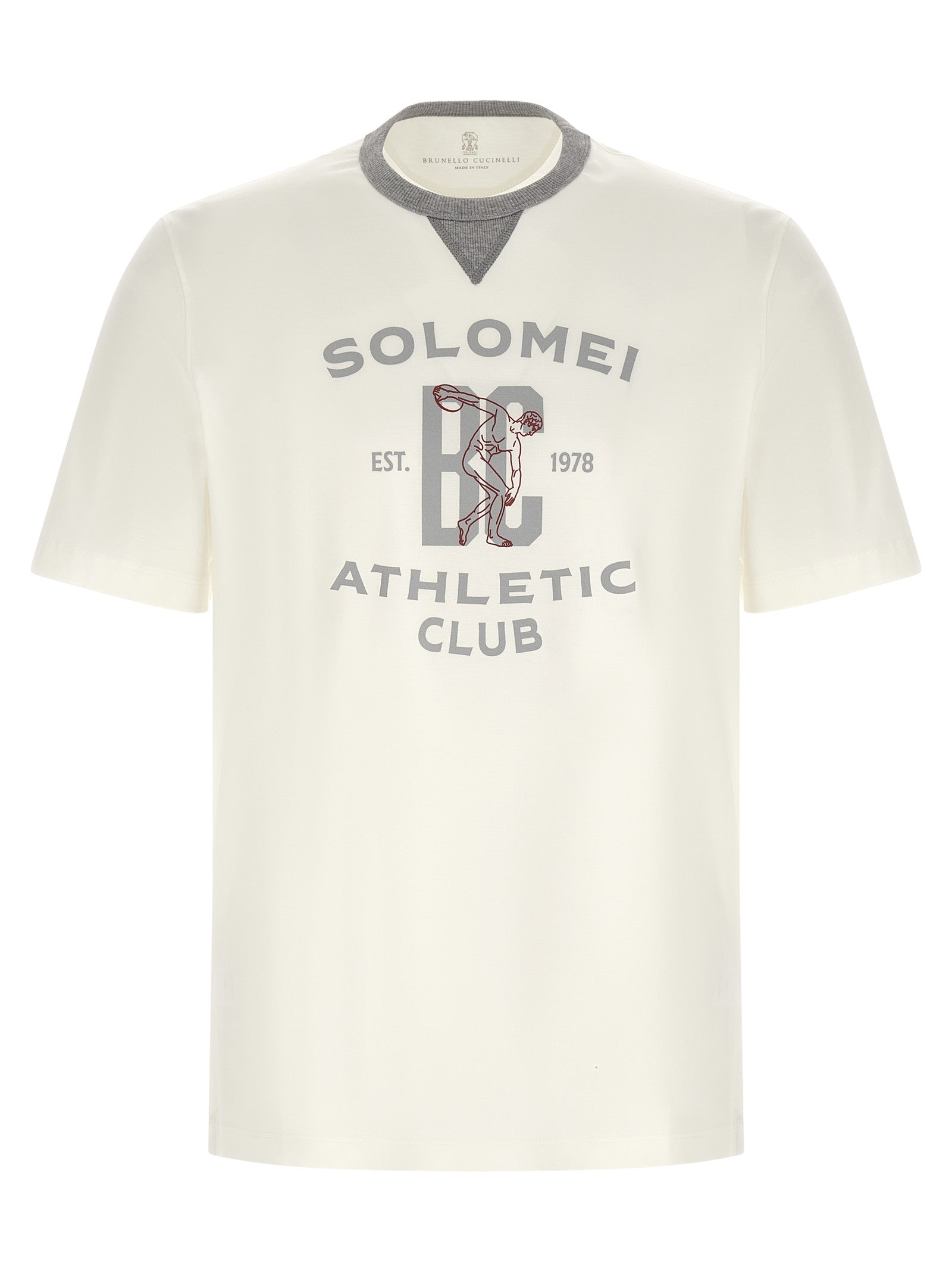 Brunello Cucinelli White Cotton T-Shirt - Artisanal Luxury Fashion