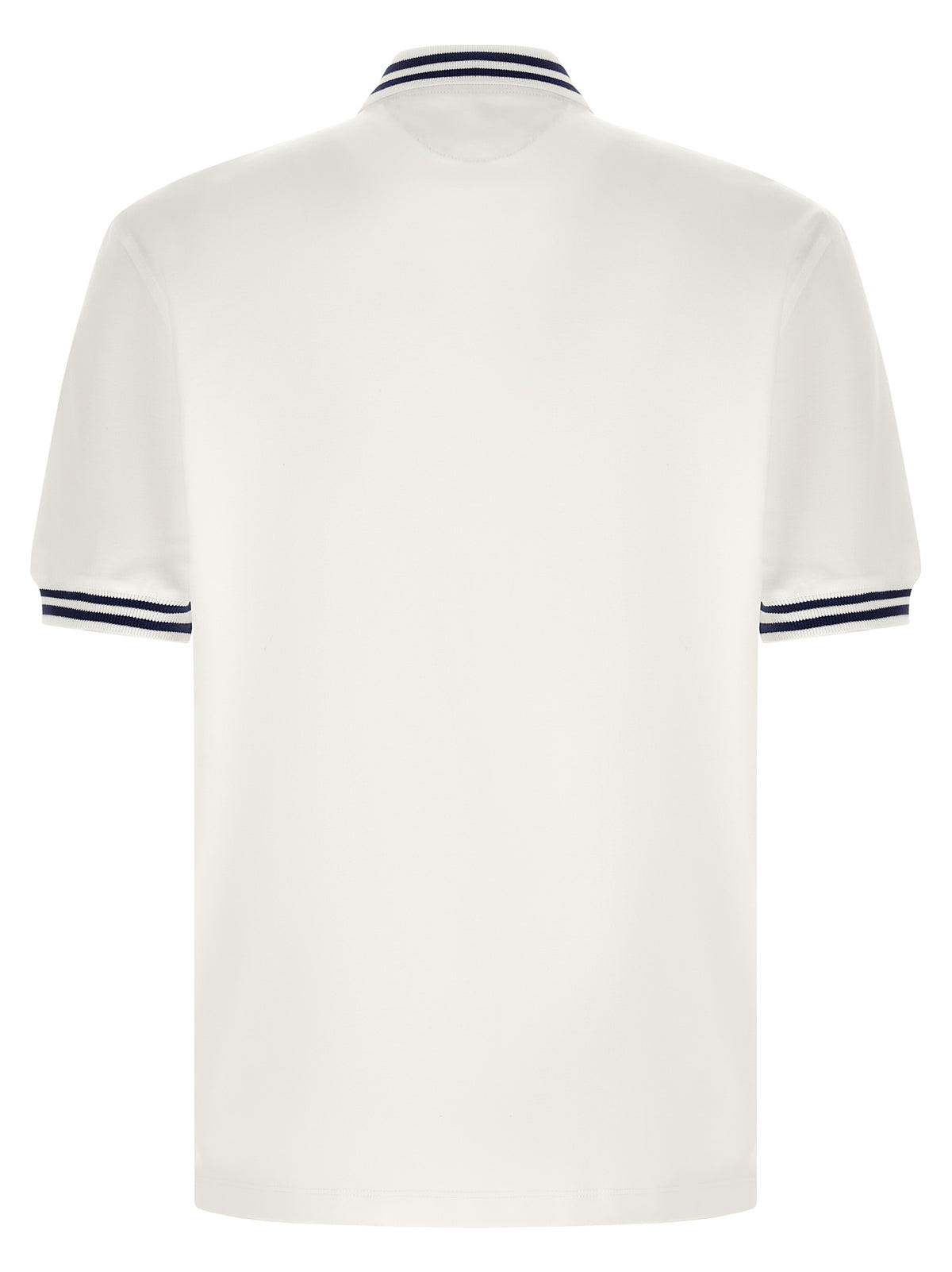 Brunello Cucinelli White Cotton Polo Shirt - Timeless Luxury