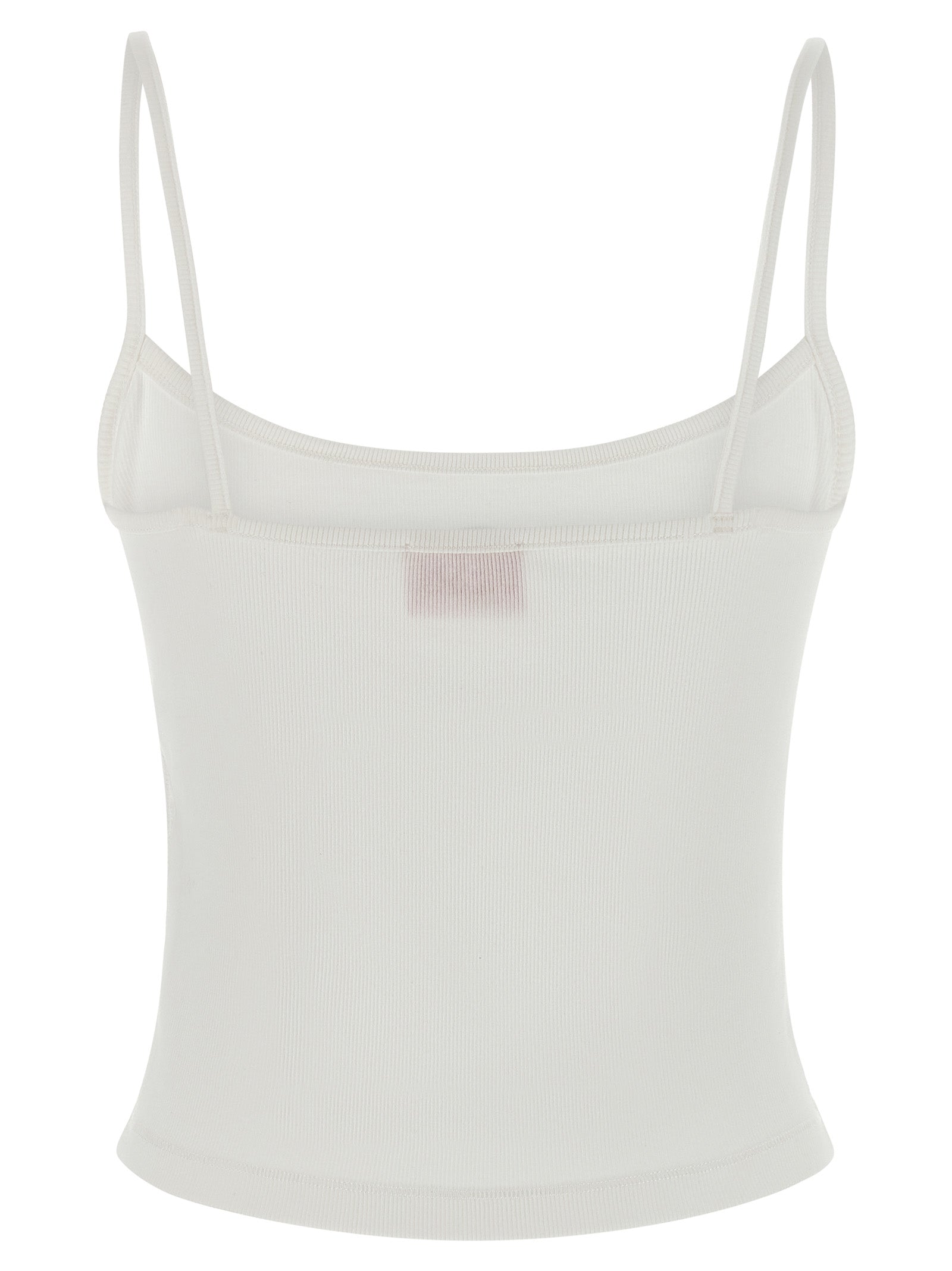 Diesel White Cotton Tank Top - Designer Couture Elegance