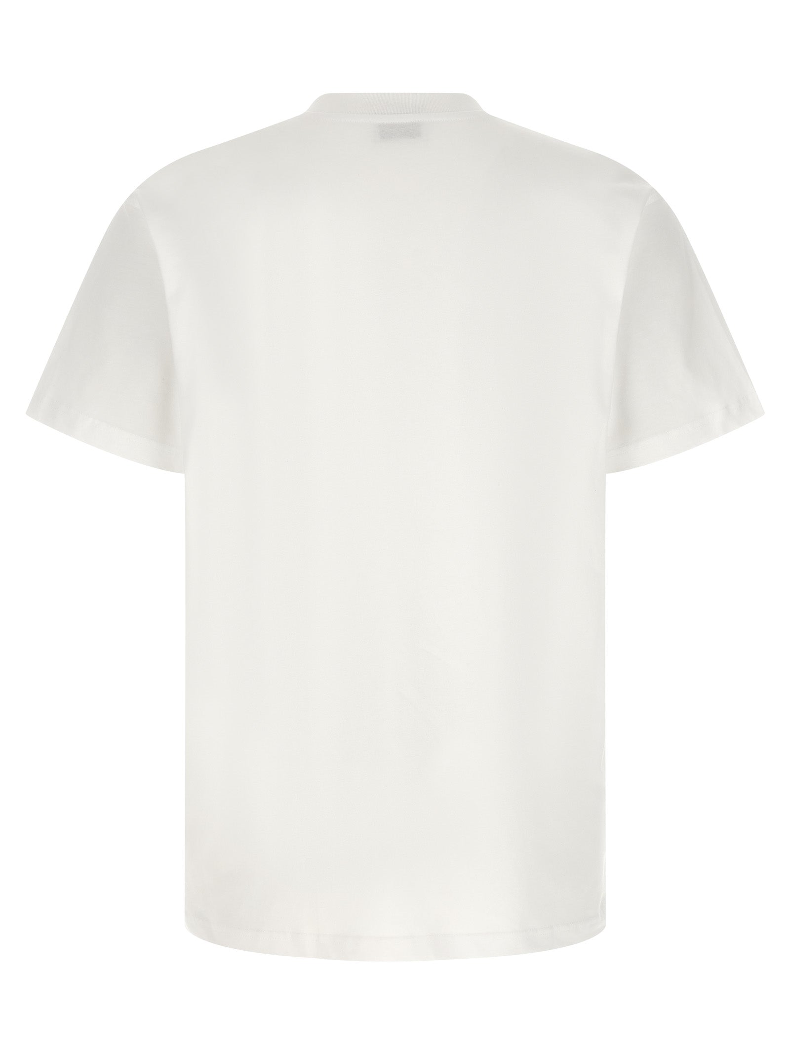 Indulge in the Moschino White Cotton T-Shirt, a luxurious blend of comfort and artistry, perfect for those who embody elegance and confidence in every moment.