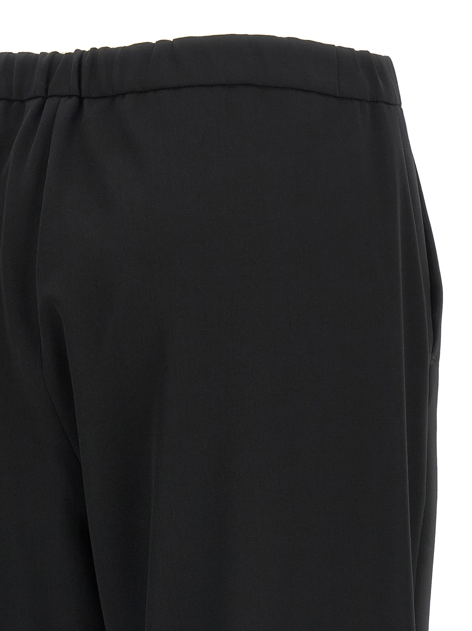 'S Max Mara Black Virgin Wool Joggers (Workout Pants)