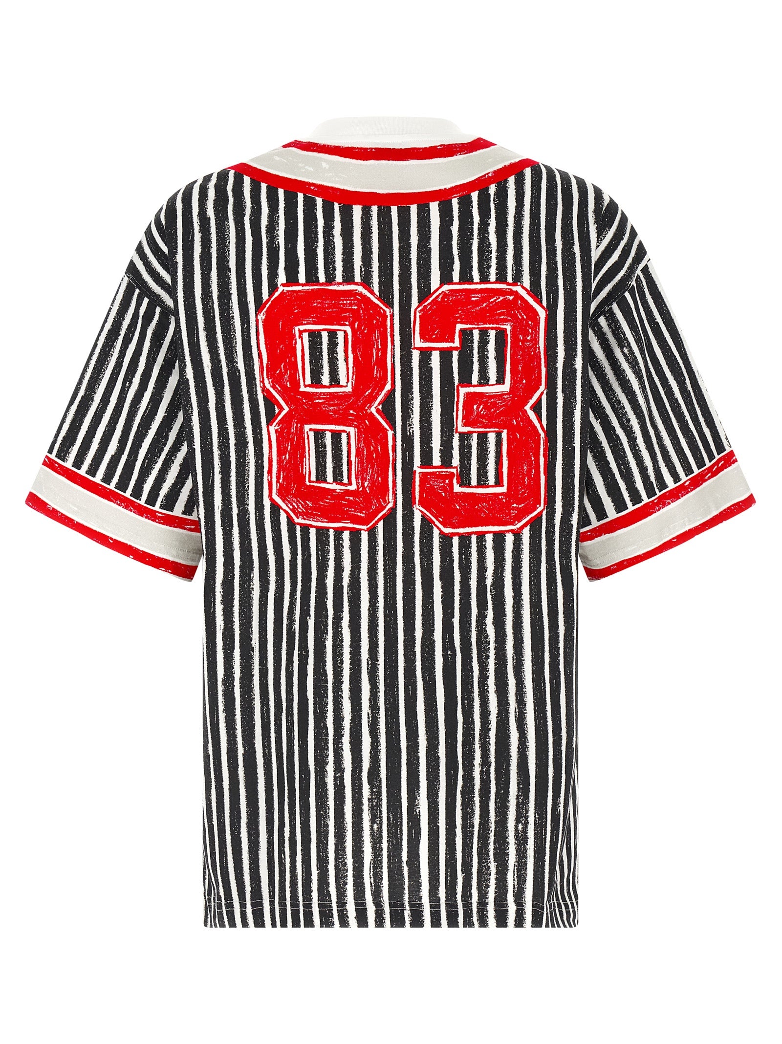 Elevate your style with the Moschino Multicolor Cotton Polo Shirt, a sustainable luxury piece that fuses artistic design with eco-conscious elegance.