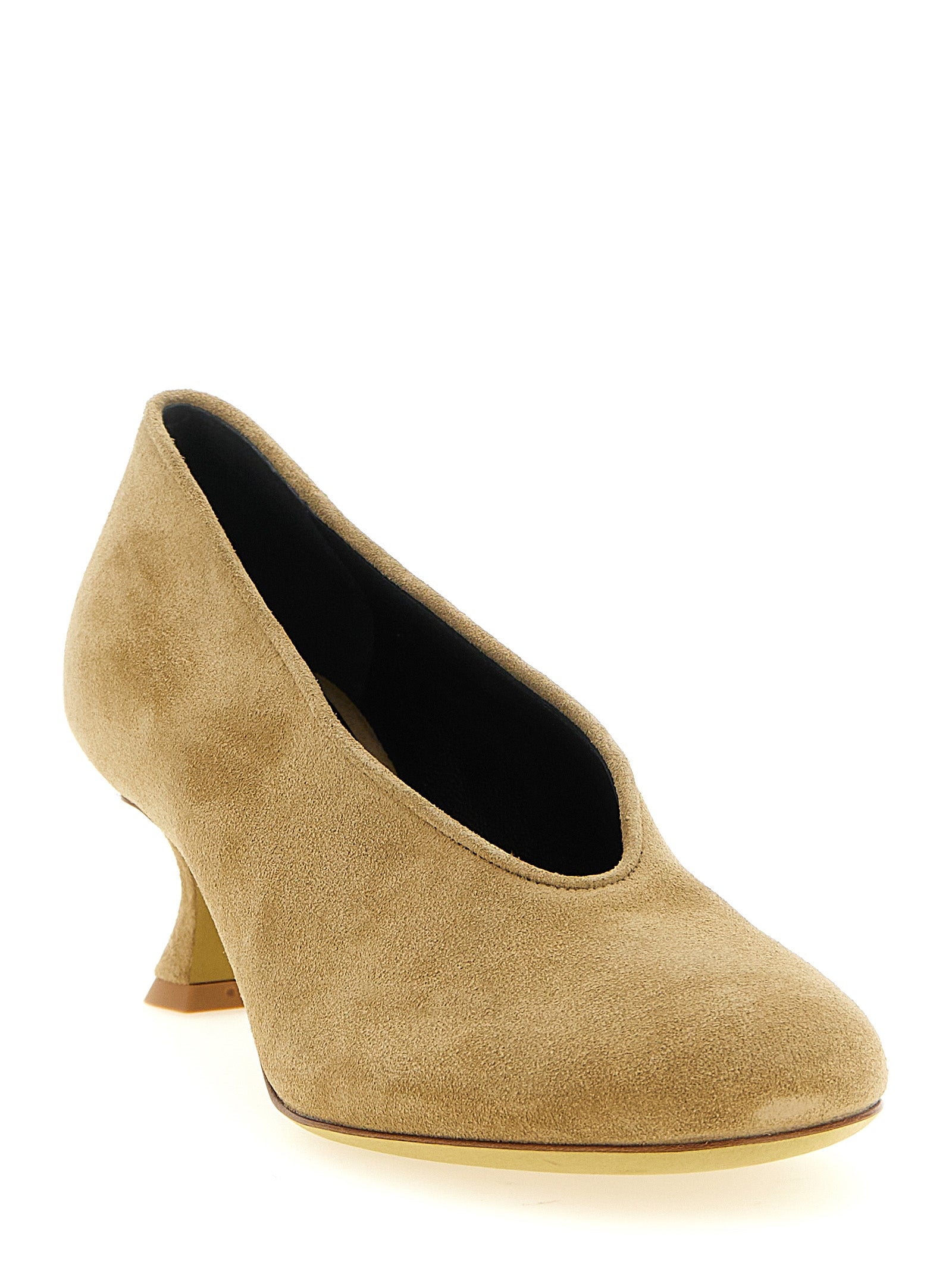 Step into sophistication with Moschino Beige Calfskin Mid Heel Pumps, where exquisite craftsmanship meets luxurious design, elevating every ensemble with timeless elegance.