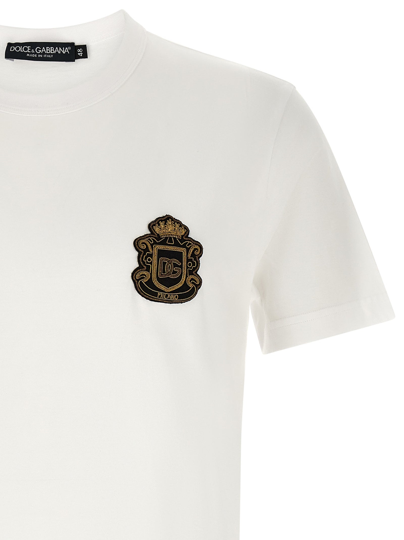 Dolce & Gabbana White Cotton T-Shirt – Designer Luxury Essential