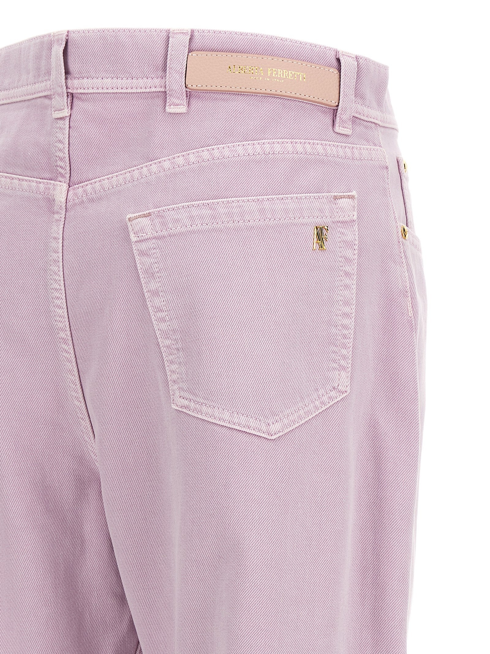 Alberta Ferretti Straight-Leg Jeans - Designer Cotton Elegance