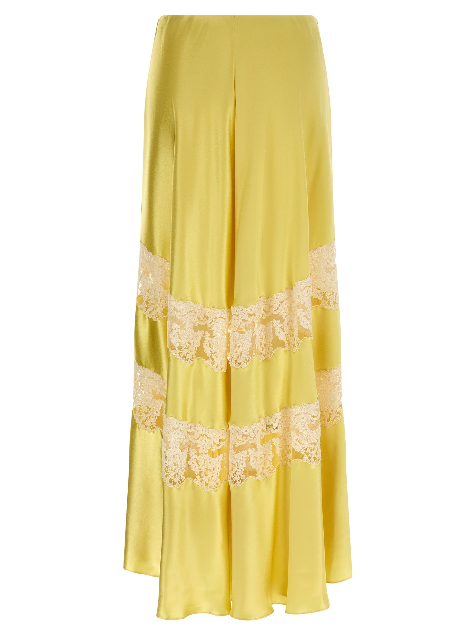Alberta Ferretti Bicolor Viscose Mini Skirt, Luxe Couture Elegance