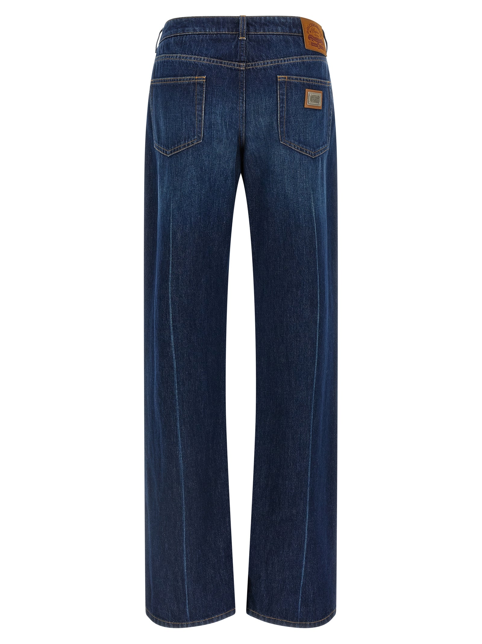 Experience the allure of Dolce & Gabbana Blue Cotton Straight-Leg Jeans, where Italian craftsmanship meets luxurious design, perfect for the discerning fashion connoisseur.