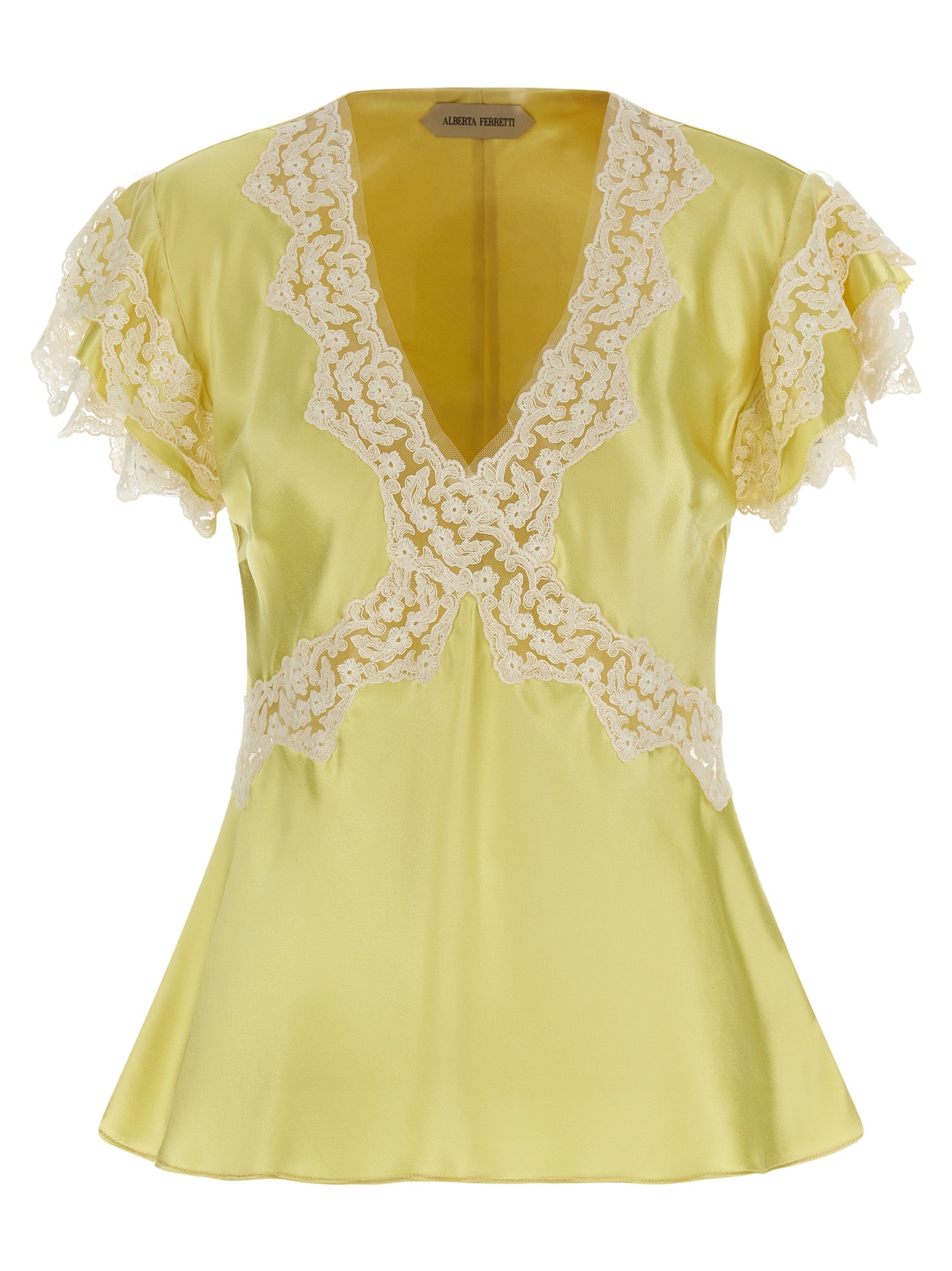 Alberta Ferretti Bicolor Viscose Tank Top - Artisanal Elegance