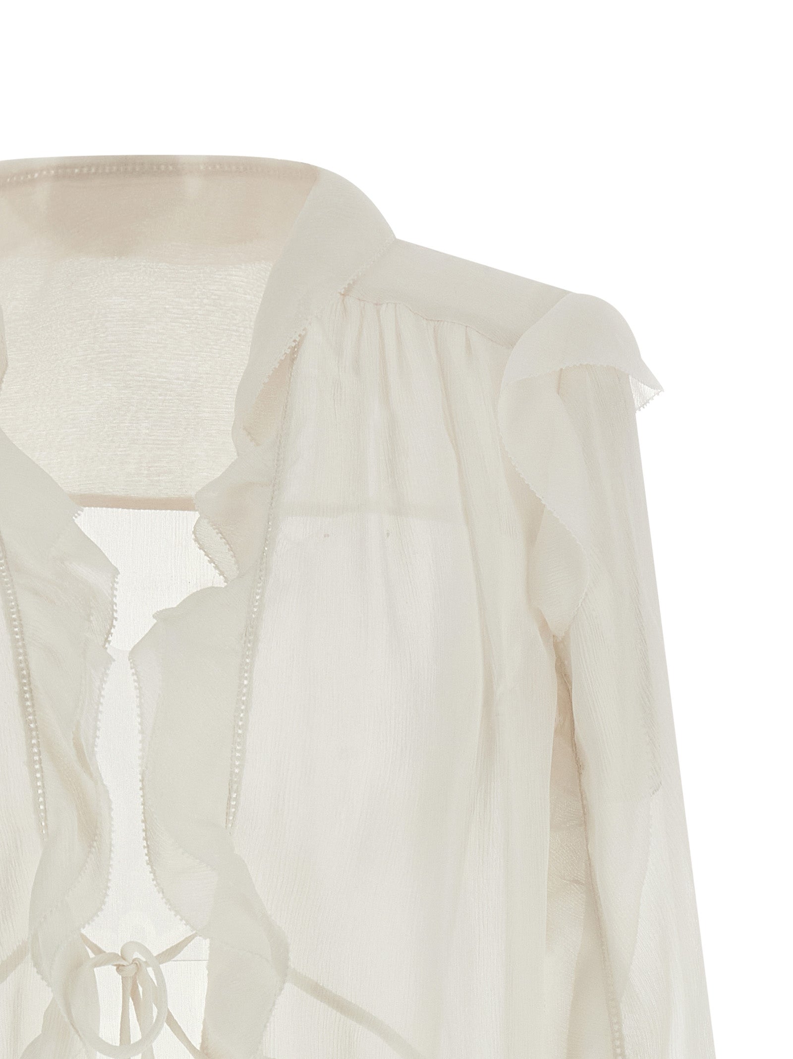 Alberta Ferretti Beige Acetate Blouse