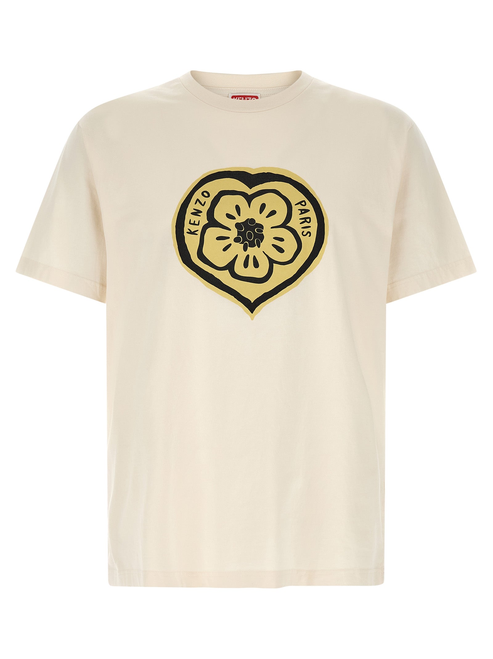 Indulge in the exquisite elegance of the KENZO Beige Cotton T-Shirt, a handcrafted luxury essential that embodies sophistication and timeless style for discerning individuals.