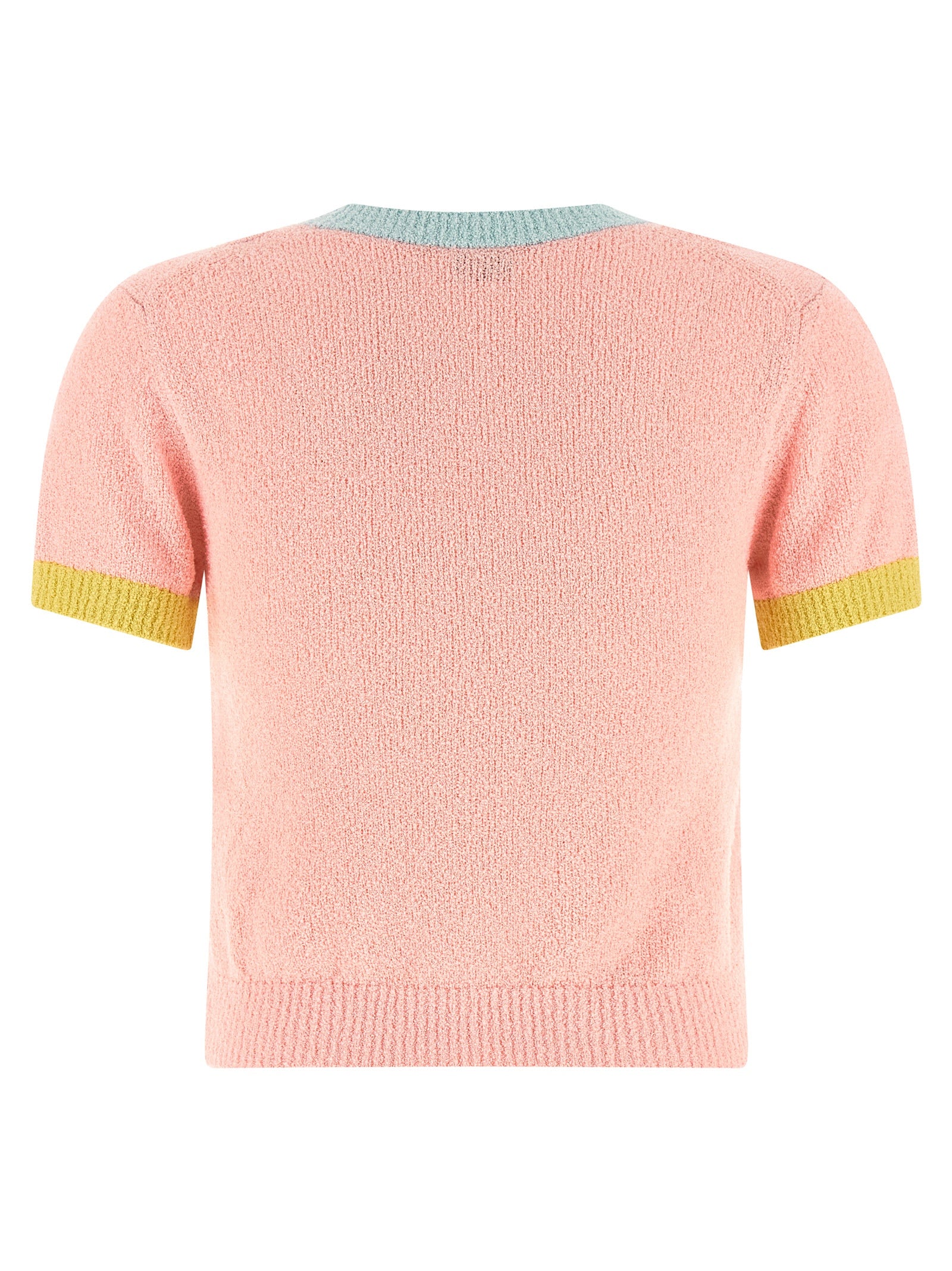 Elevate your wardrobe with the Kenzo Multicolor Cotton T-Shirt, a luxurious blend of cotton and nylon, embodying playful elegance and sophisticated style for every occasion.