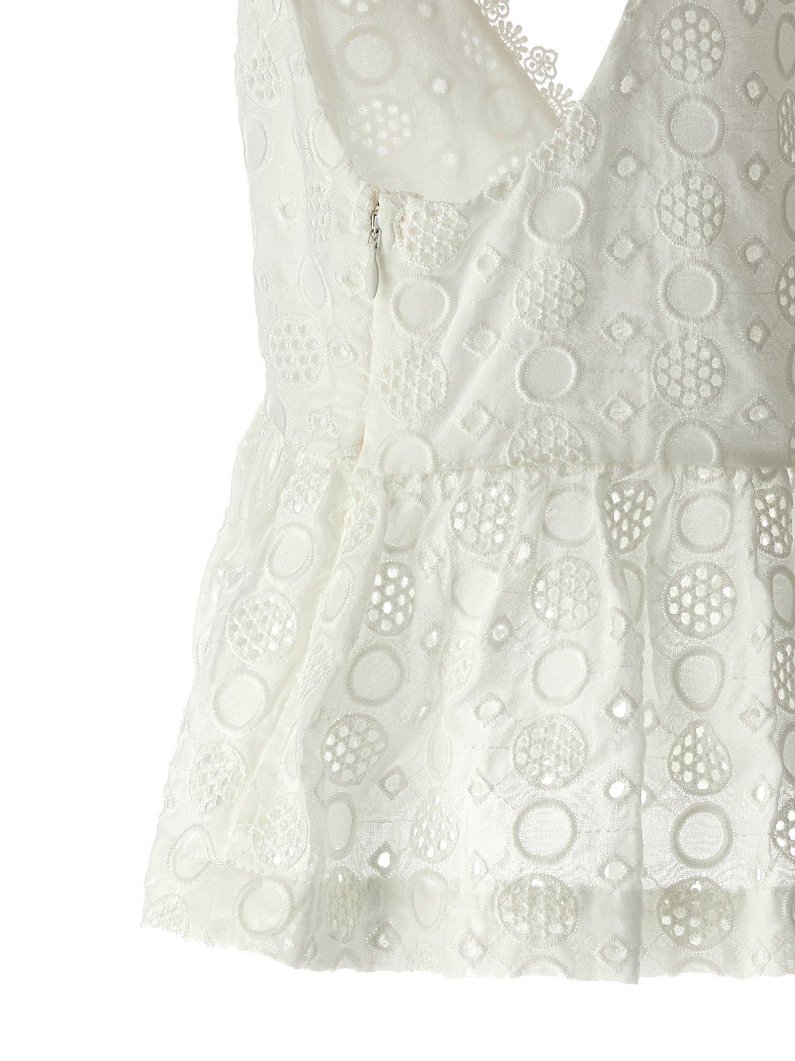 PINKO White Cotton Sleeveless T-Shirt, Elegant Couture Masterpiece