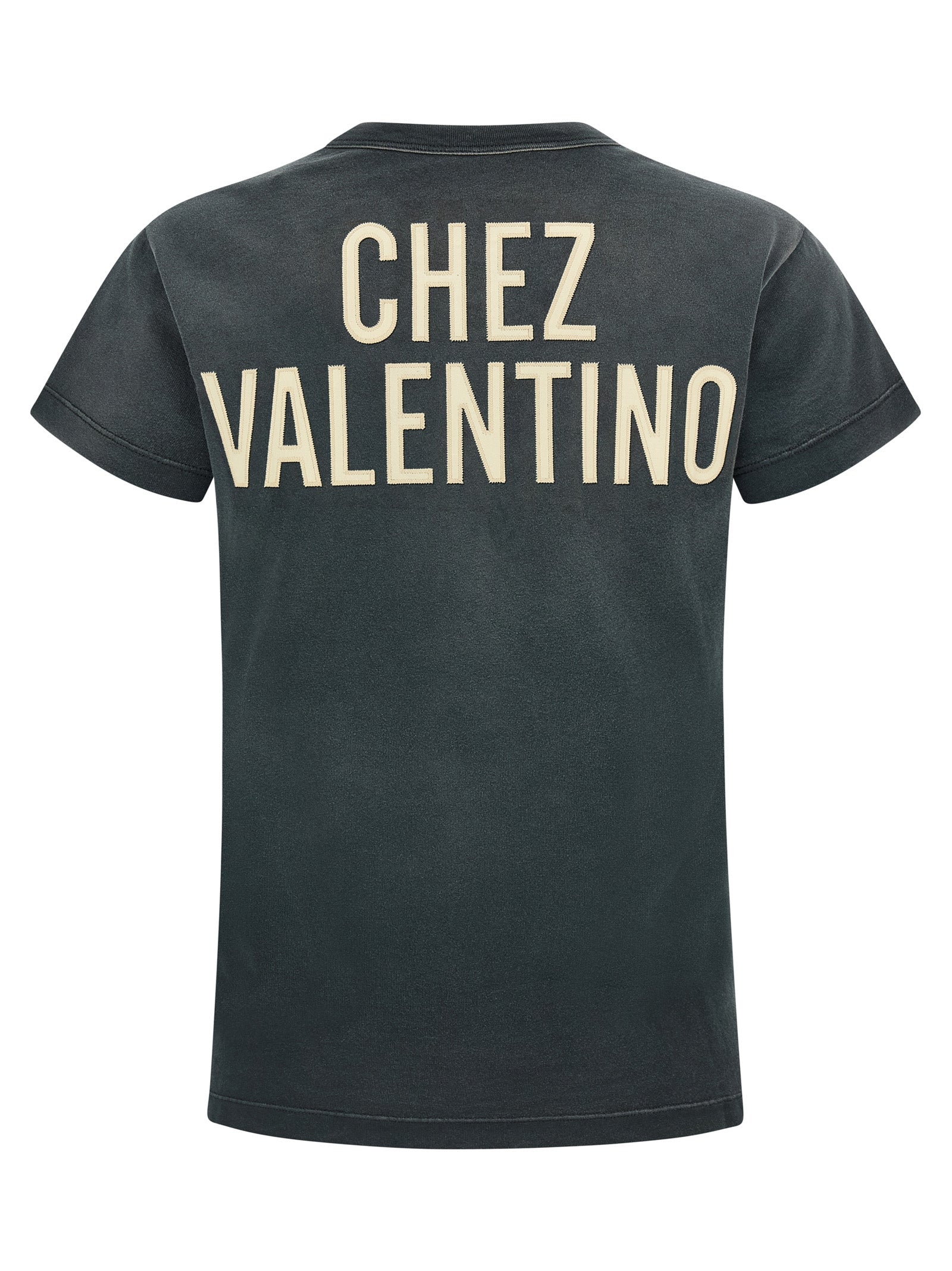 Elevate your style with the VALENTINO GARAVANI Gray Cotton T-Shirt, featuring a striking ‘Panther Lady’ print that embodies luxury and sophistication for any occasion.