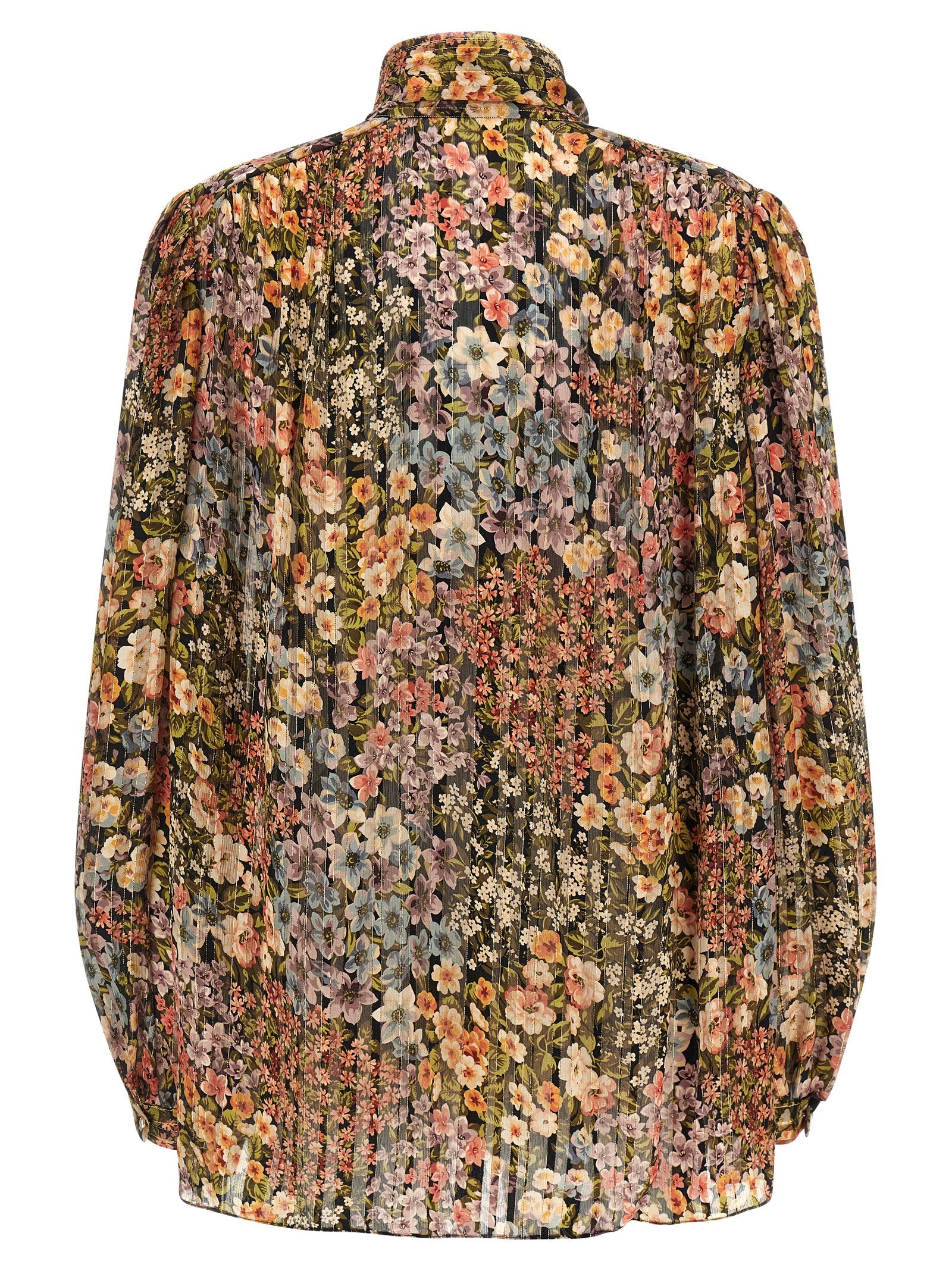 Experience the allure of Valentino Garavani's Multicolor Silk Blouse, a masterpiece of Italian craftsmanship, blending luxurious silk with captivating artistry for timeless elegance.