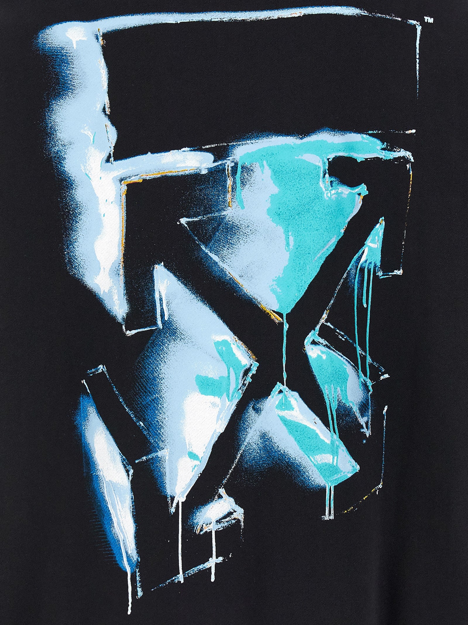 Elevate your style with the Off-White Black Cotton Sweatshirt, a luxurious blend of comfort and avant-garde design, perfect for the discerning fashion aficionado.
