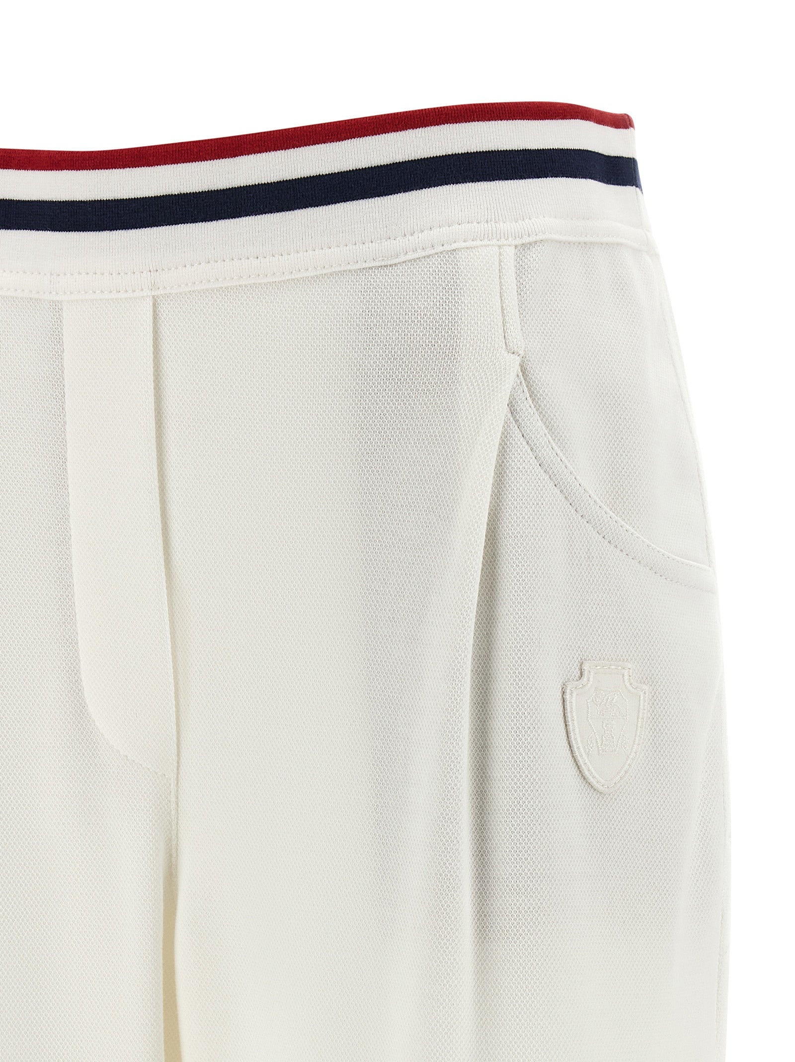 Brunello Cucinelli White Cotton Joggers - Designer Luxury Couture