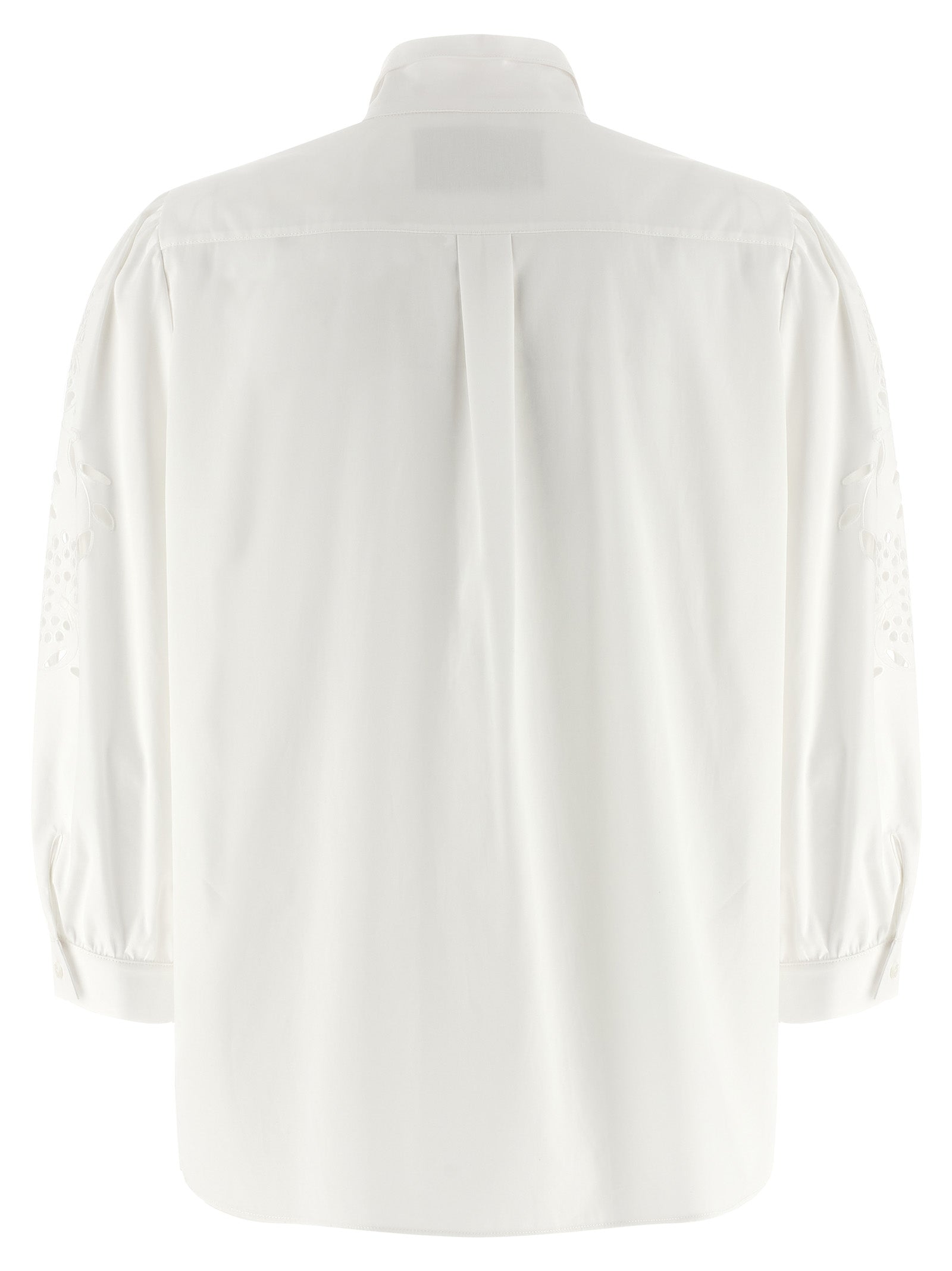 Valentino Garavani White Cotton Blouse - Luxurious Couture Elegance