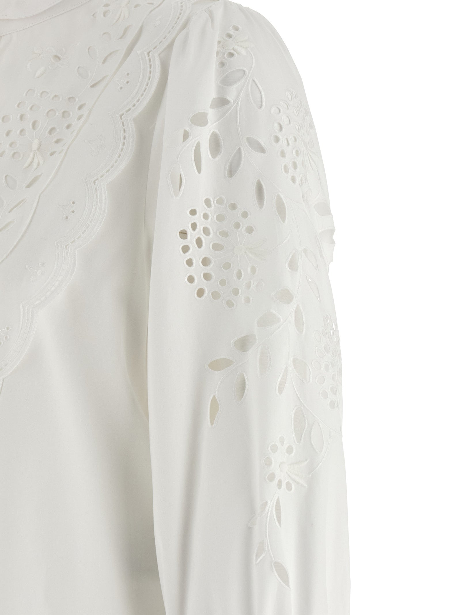 Valentino Garavani White Cotton Blouse - Luxurious Couture Elegance