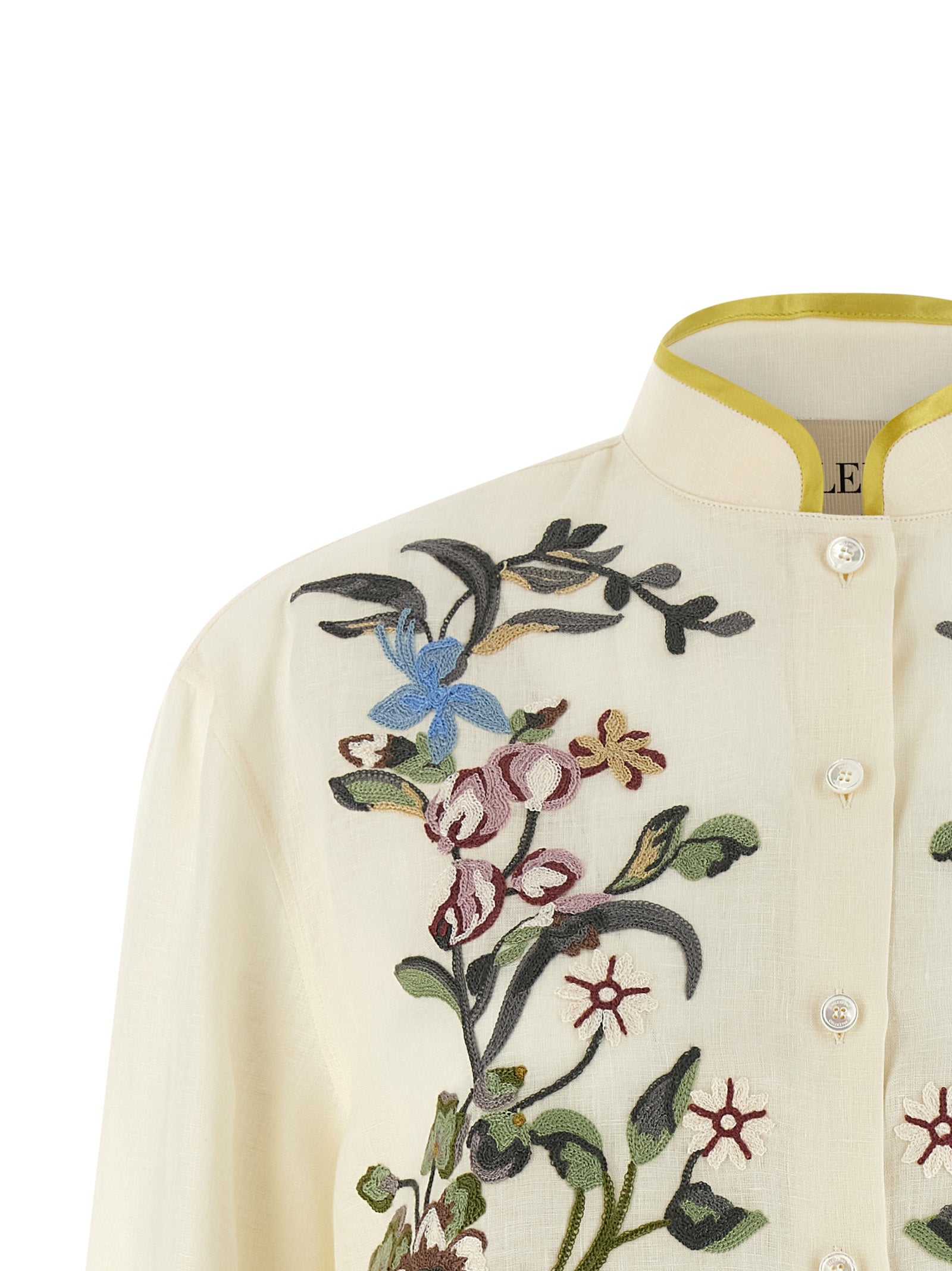 Valentino Garavani Beige Linen Blouse - Artisanal Luxury Elegance