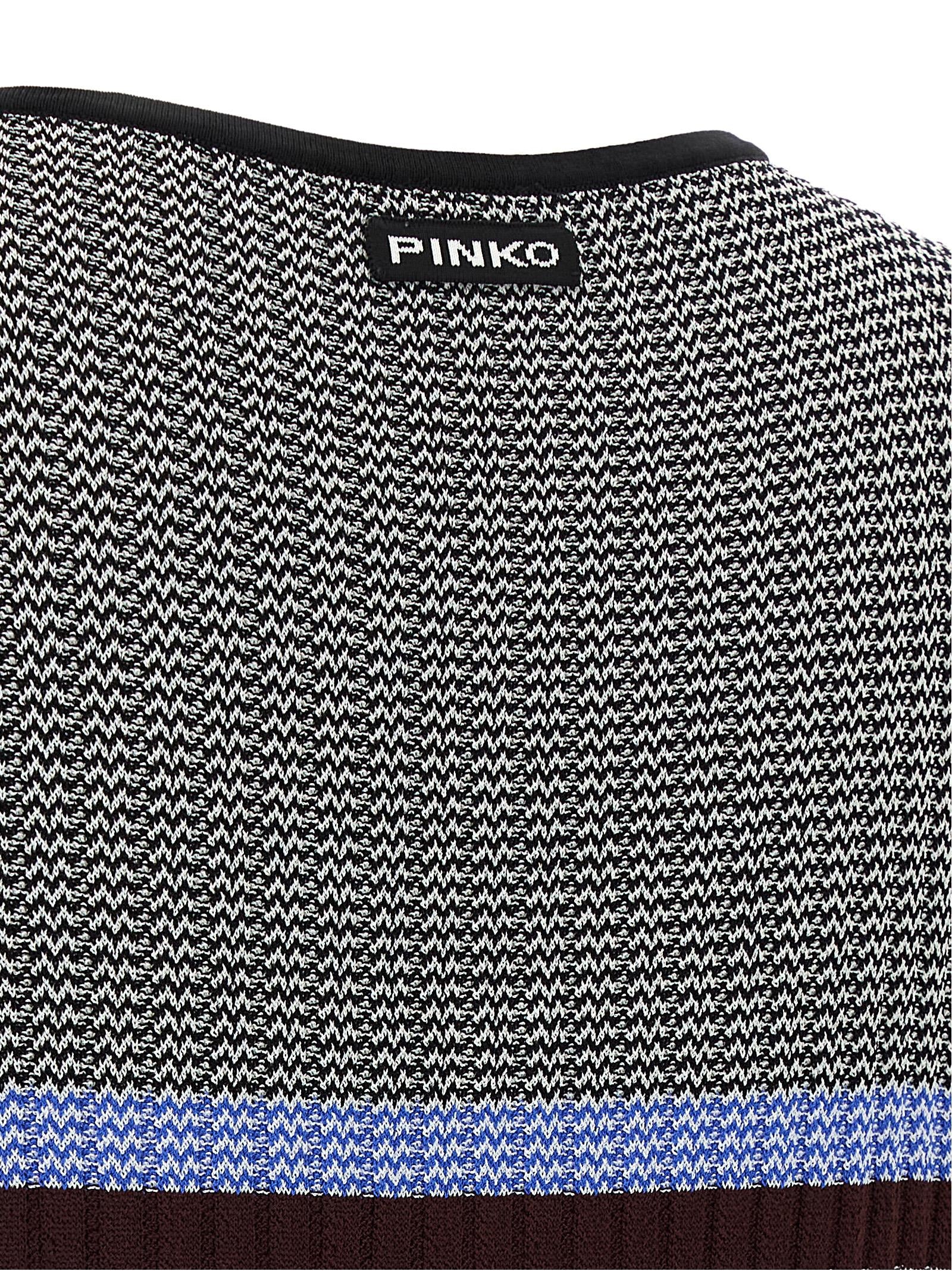 Elevate your elegance with the PINKO Multicolor Viscose Long Dress, a luxurious blend of comfort and style, perfect for the discerning individual seeking sophistication.