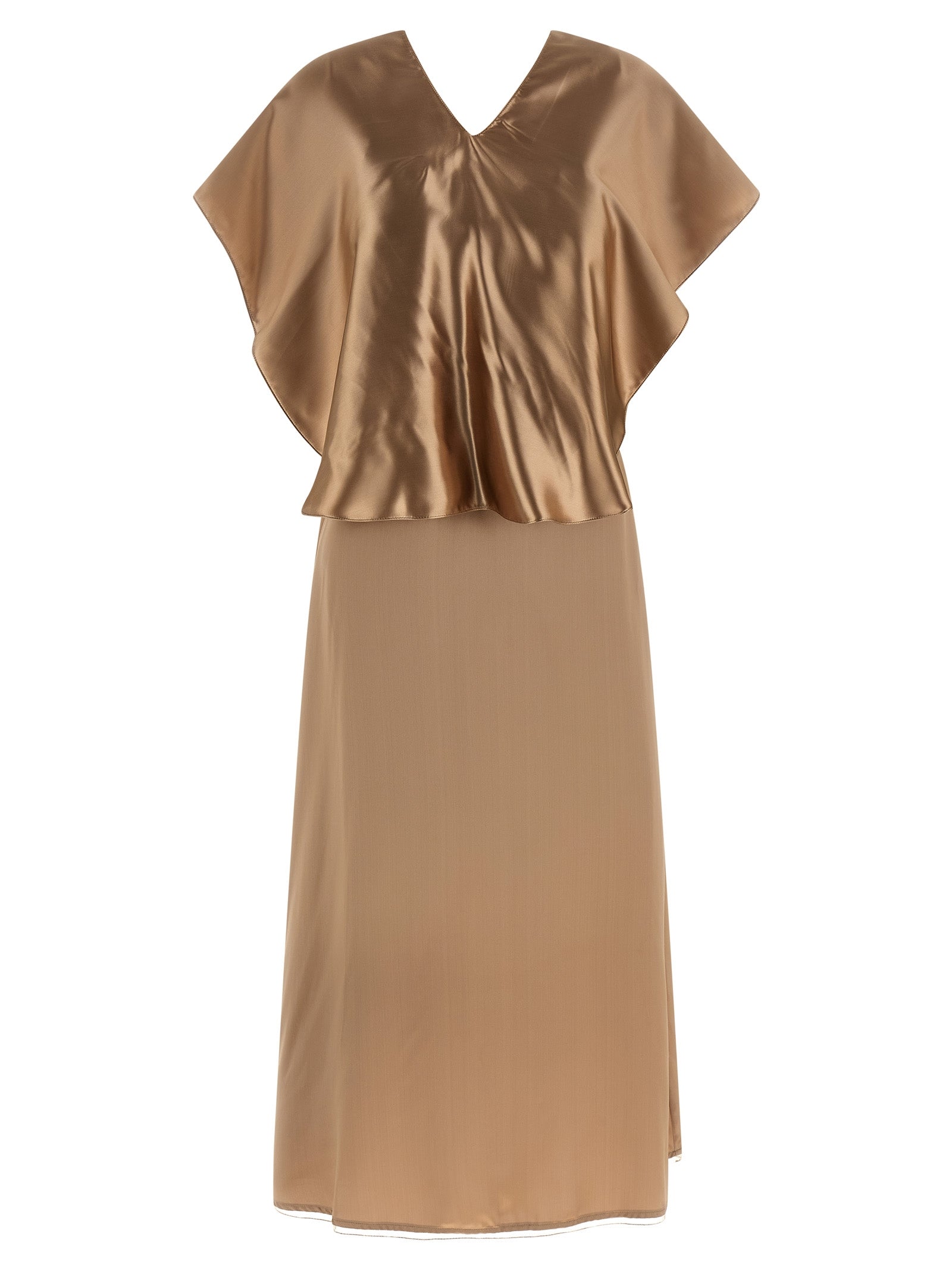 Discover the Fabiana Filippi Beige Viscose Midi Dress, a luxurious blend of exquisite craftsmanship and timeless elegance, perfect for the discerning individual.