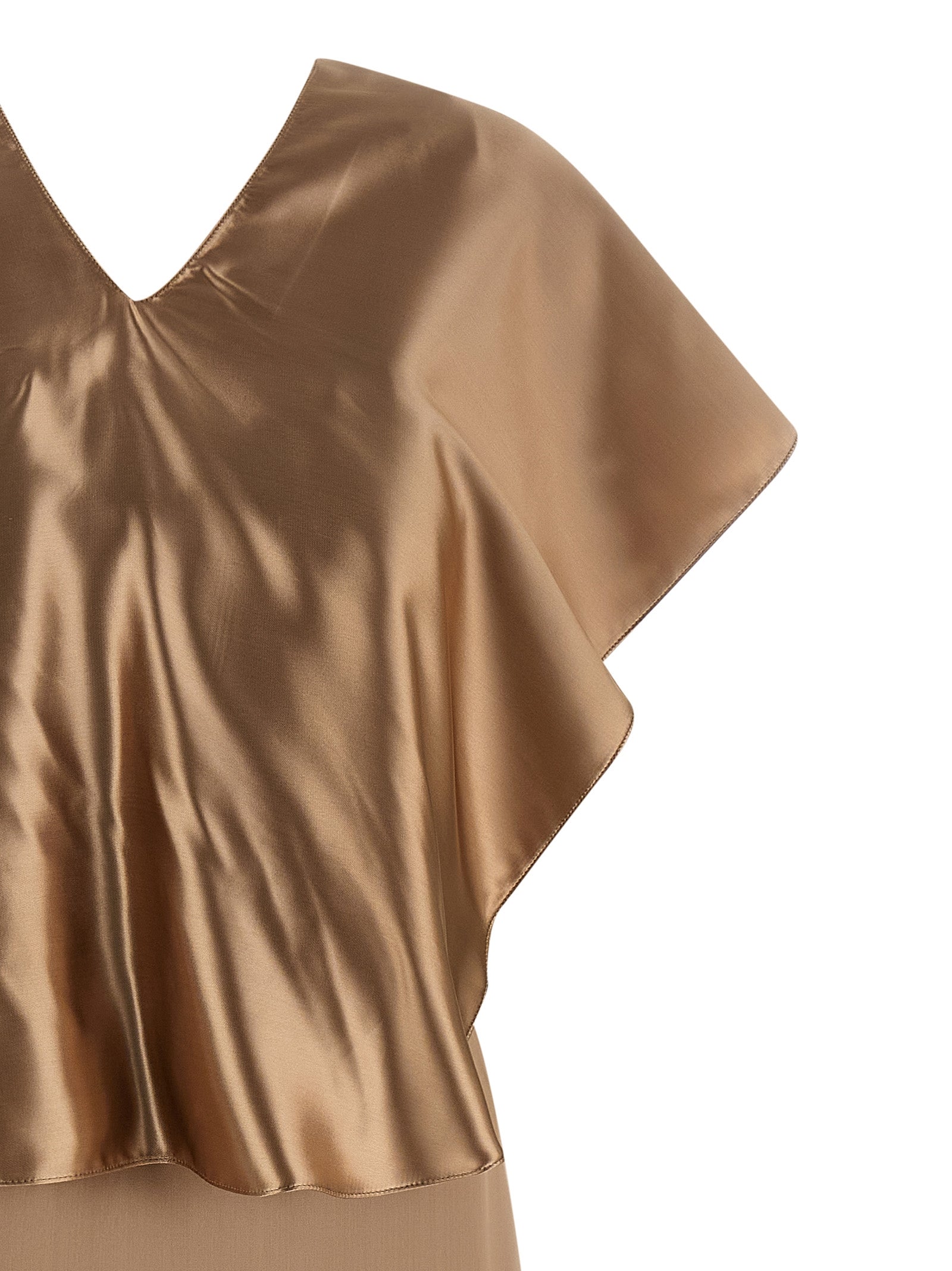 Discover the Fabiana Filippi Beige Viscose Midi Dress, a luxurious blend of elegance and versatility, crafted for those who embody sophistication and allure.