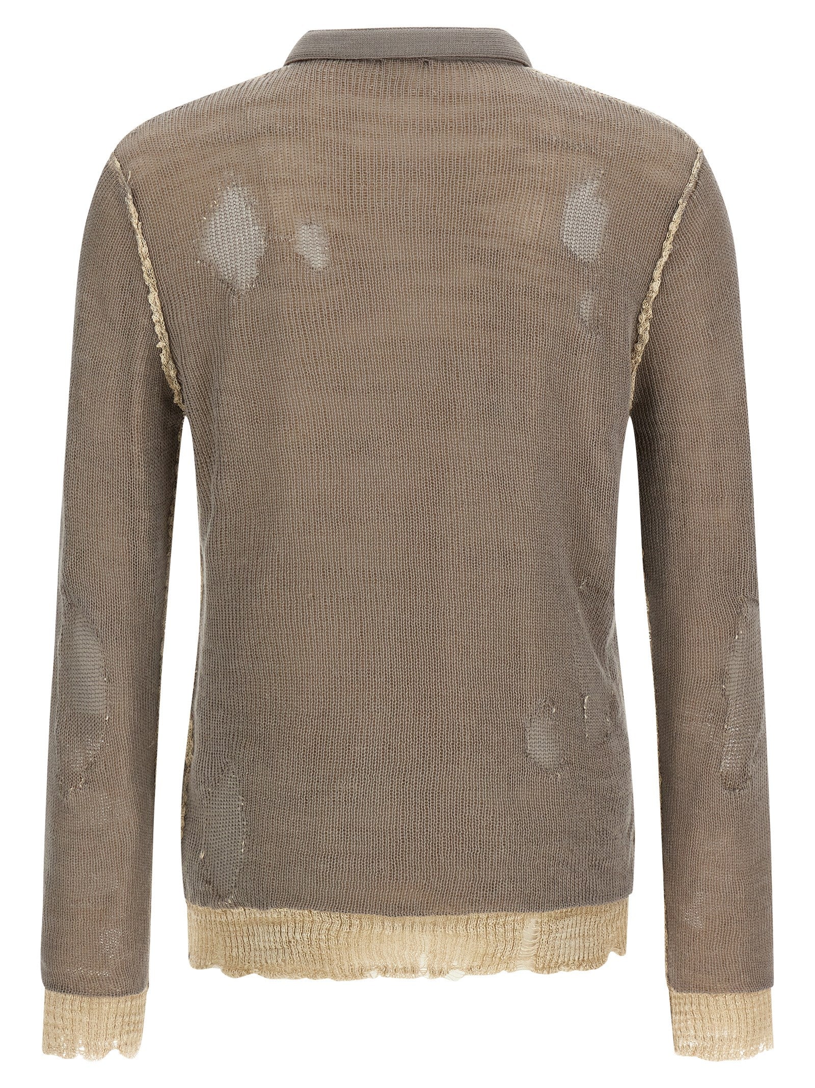 Diesel Gray Cotton Cardigan | Designer Edgy Couture Fashion
