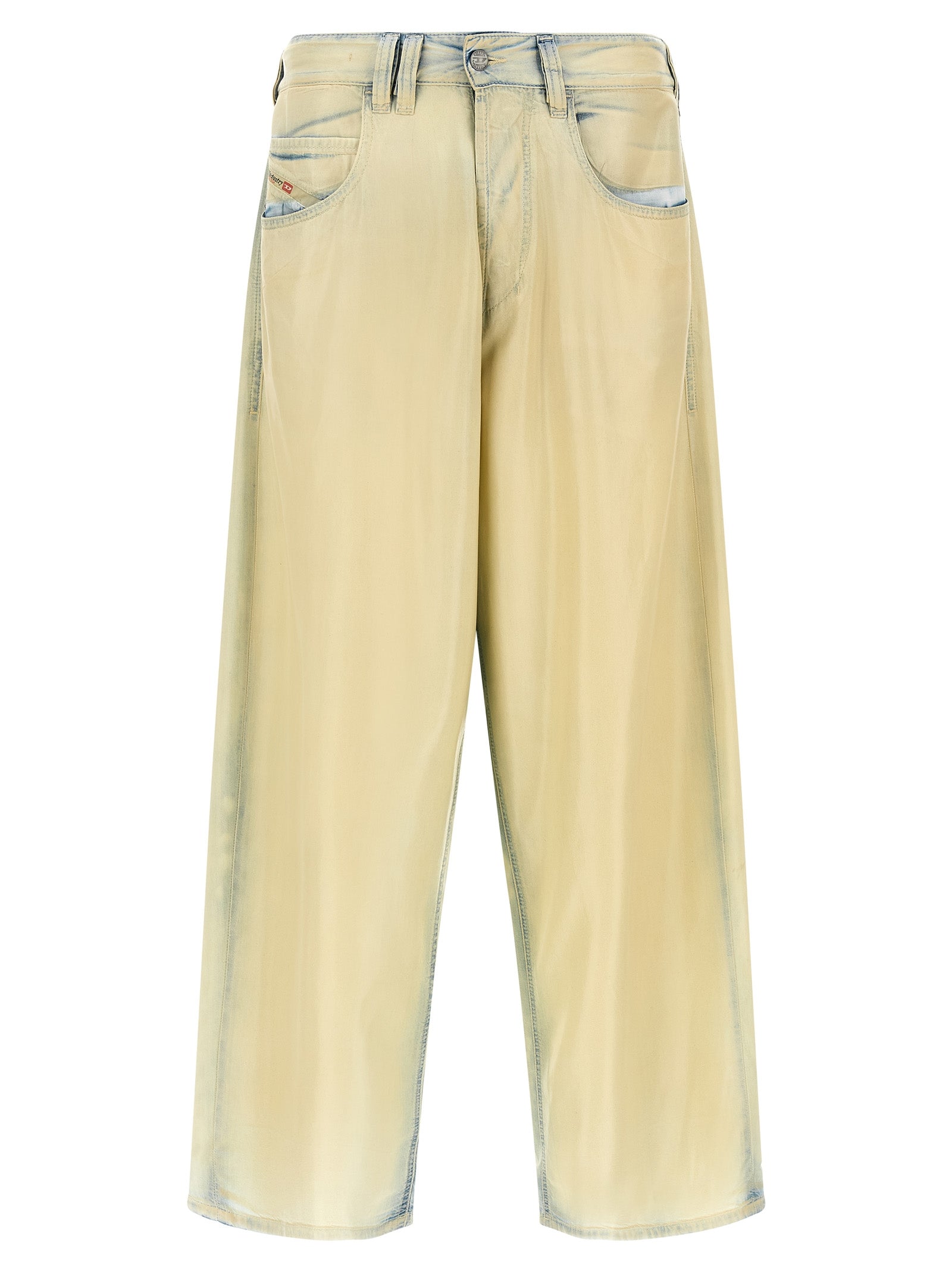 Diesel Beige Lyocell Jeans Denim - Artisanal Luxury Fashion