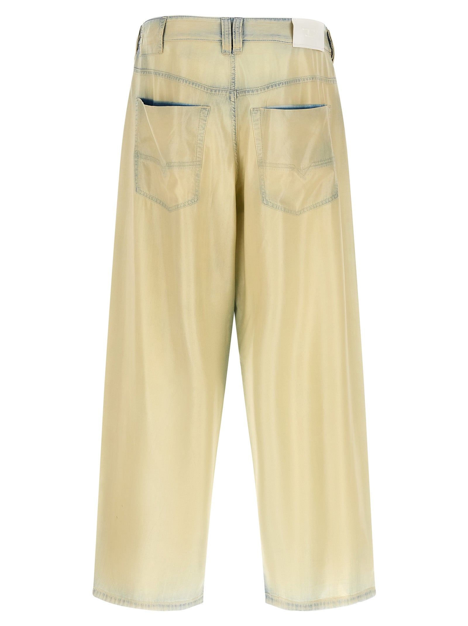 Diesel Beige Lyocell Jeans Denim – Artisanal Luxury Fashion