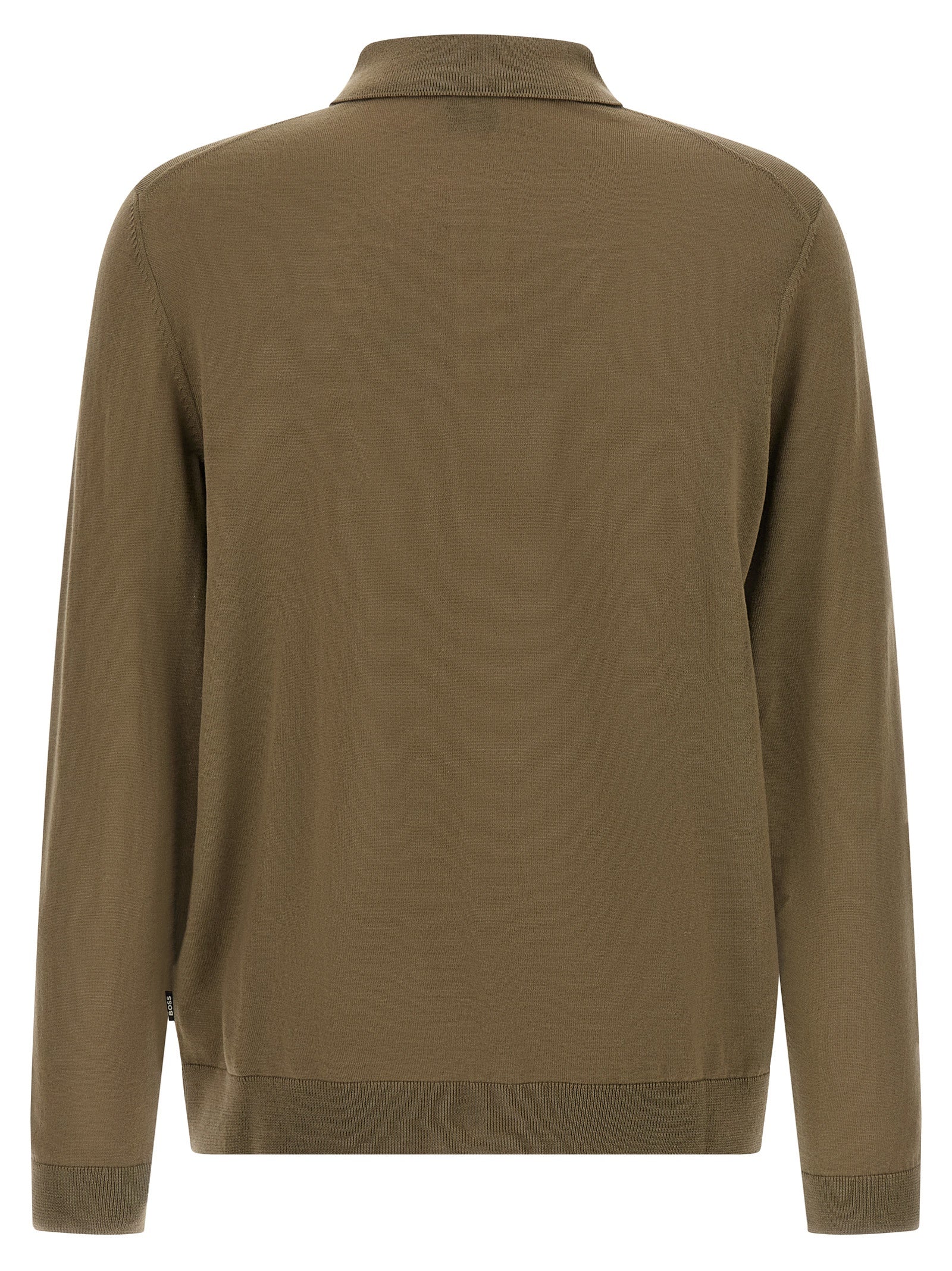 Hugo Boss Bicolor Virgin Wool Polo Shirt, Artisanal Luxury