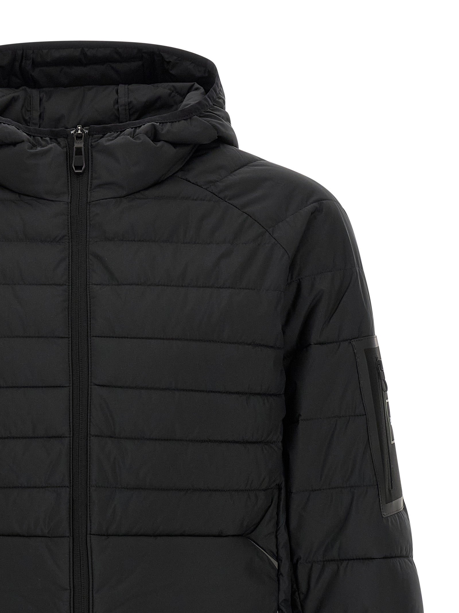 Hugo Boss Black Polyester Full-Length Jacket