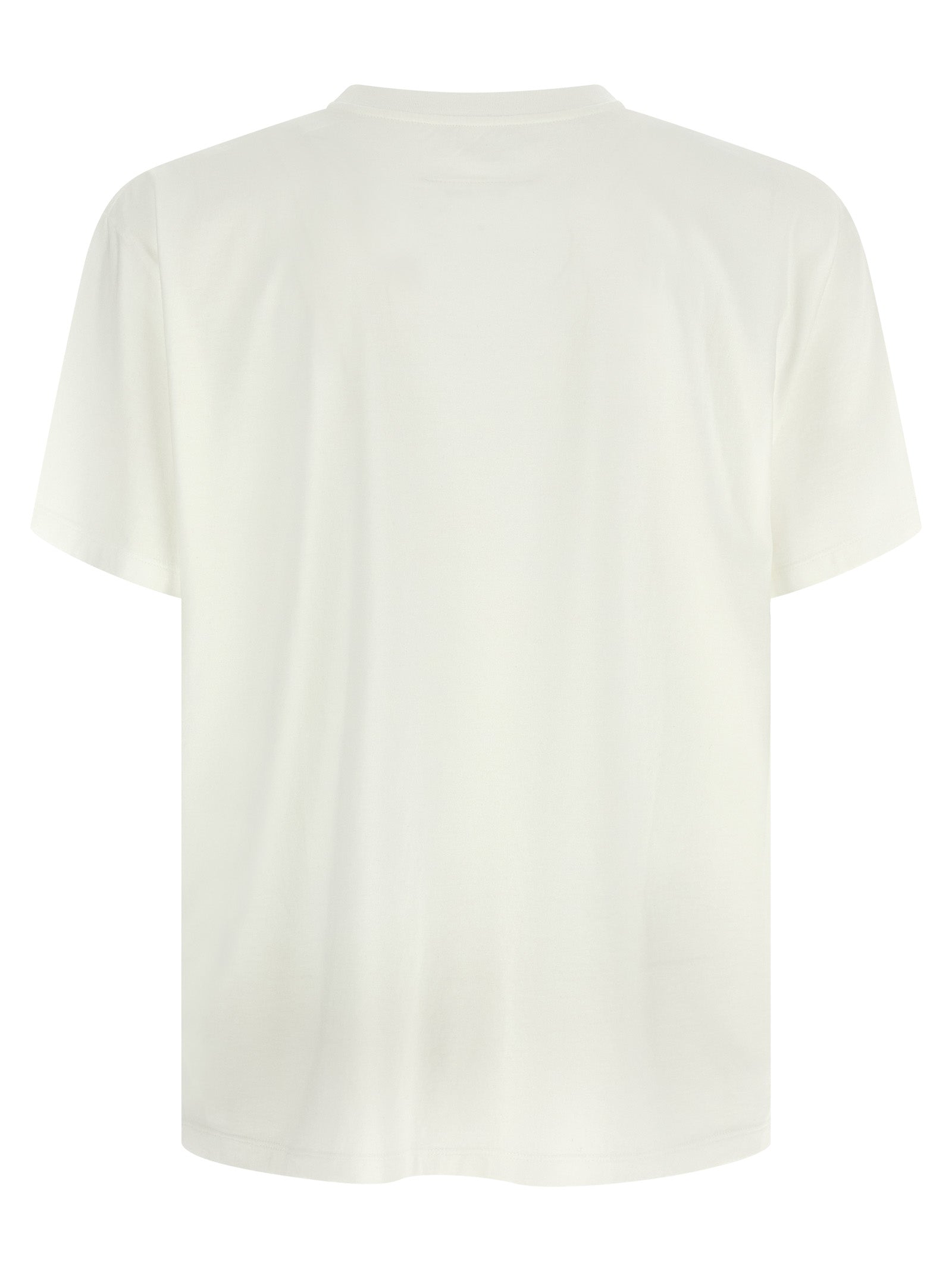 Experience the artistry of MM6 Maison Margiela's White Cotton T-Shirt, a luxurious blend of comfort and contemporary design, perfect for the discerning fashion connoisseur.
