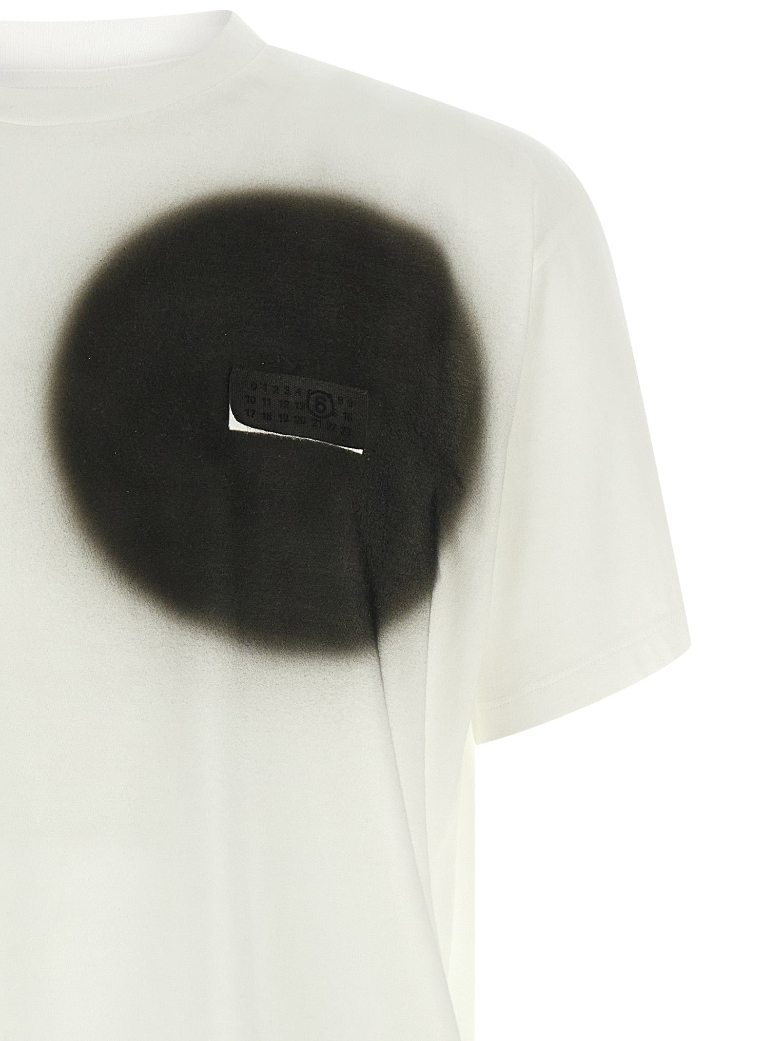Elevate your wardrobe with the MM6 Maison Margiela White Cotton T-Shirt, a masterpiece of artisanal luxury, blending bold design and sumptuous comfort for the discerning connoisseur.