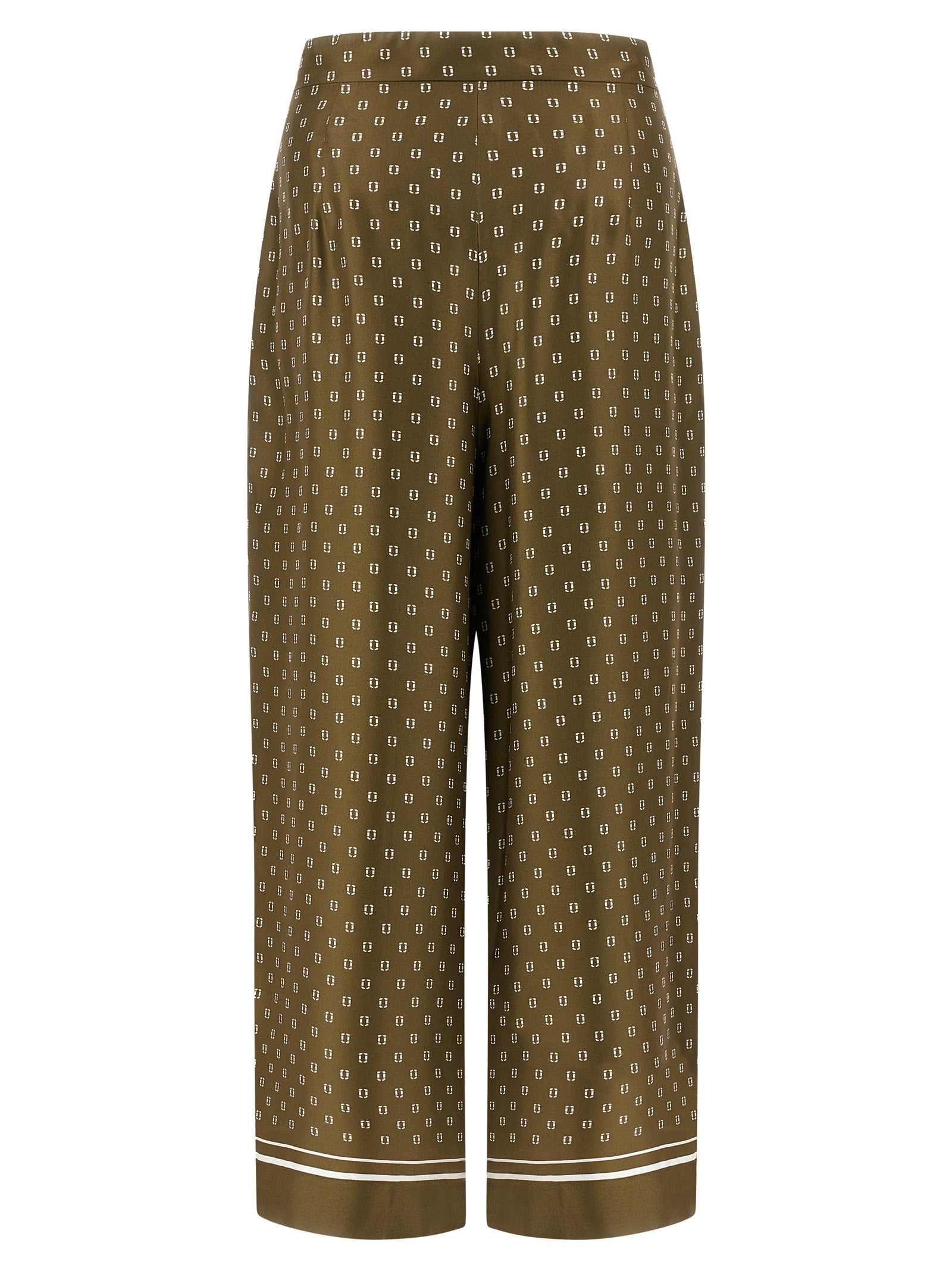 Discover the Max Mara Bicolor Silk Casual Pants from the MAX MARA STUDIO collection, where luxurious silk twill meets exquisite craftsmanship for an elevated style statement.